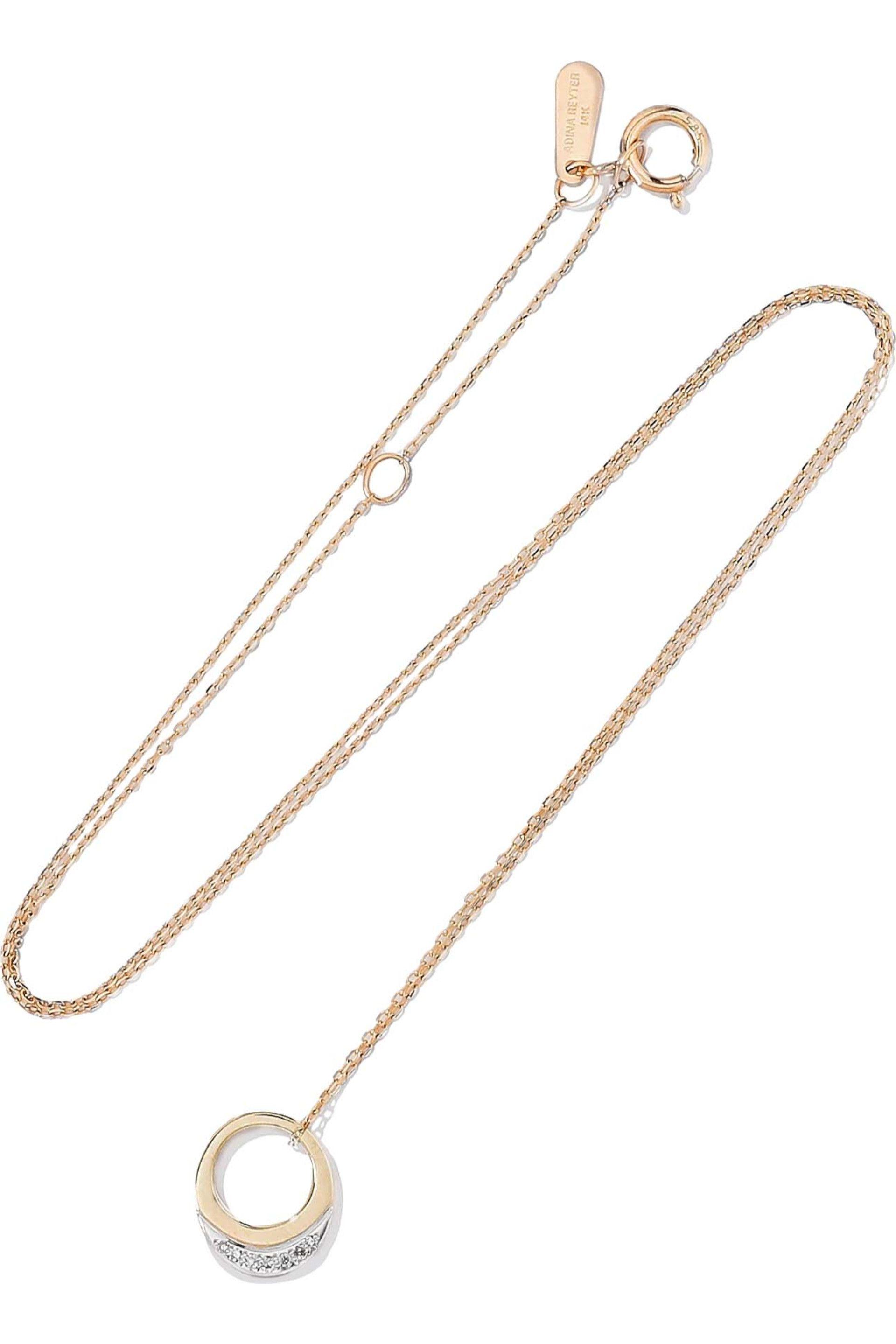 Adina Reyter 14-karat Gold Diamond Necklace Gold in Metallic - Lyst
