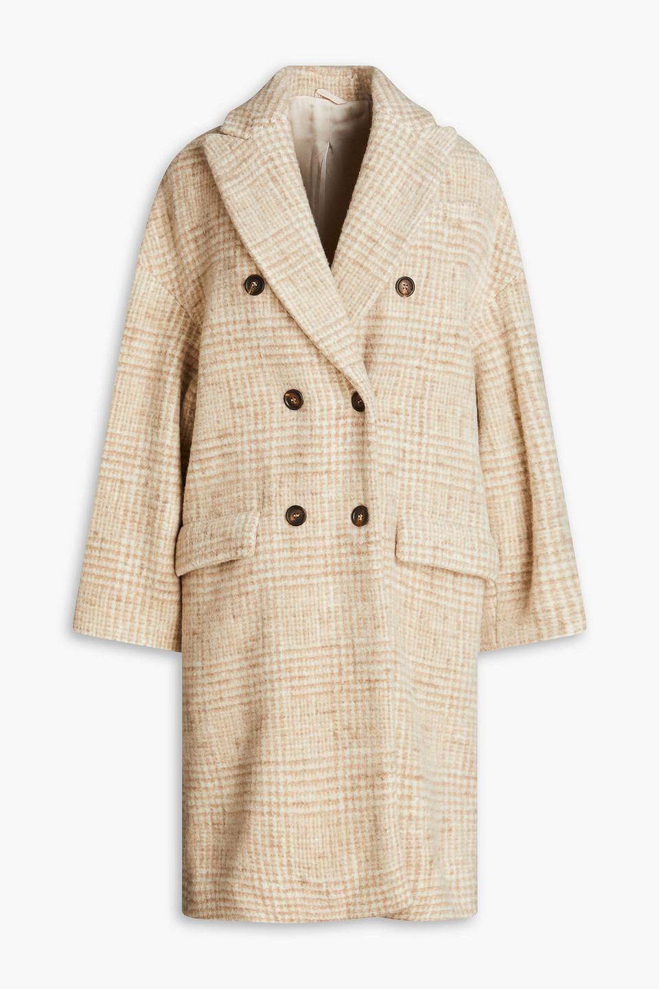 Brunello cucinelli alpaca coat sale