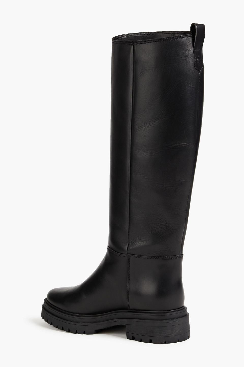 Ba&sh Crainy Leather Boots in Black | Lyst Australia