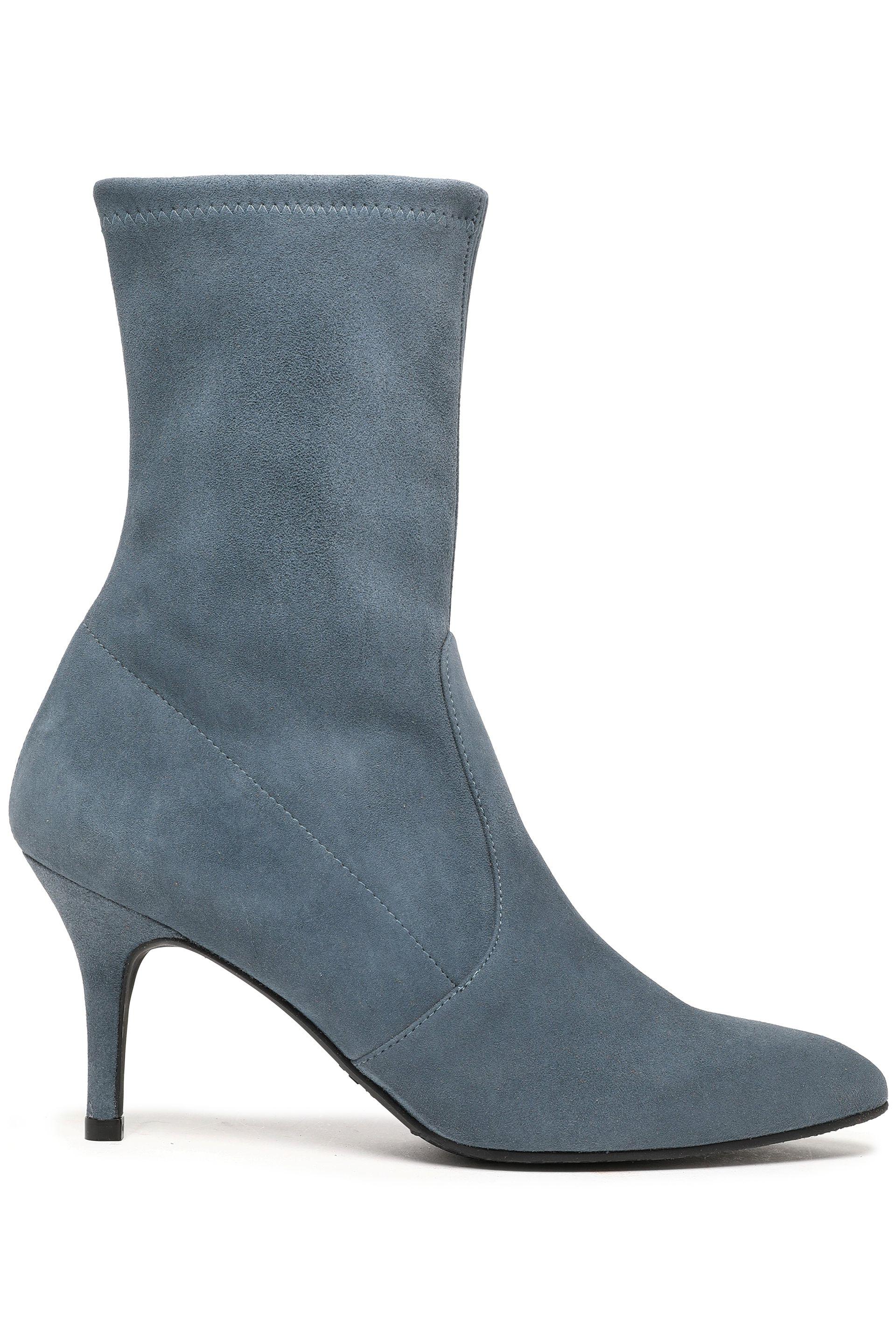 grey suede sock boots