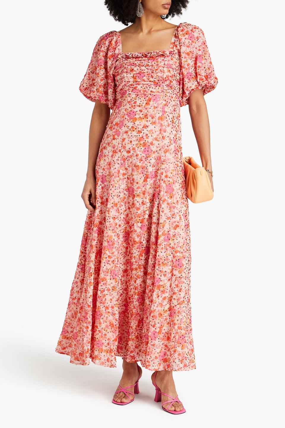 princess polly baby blue dress BY TIMO - Spring Maxi Dress Green Rose