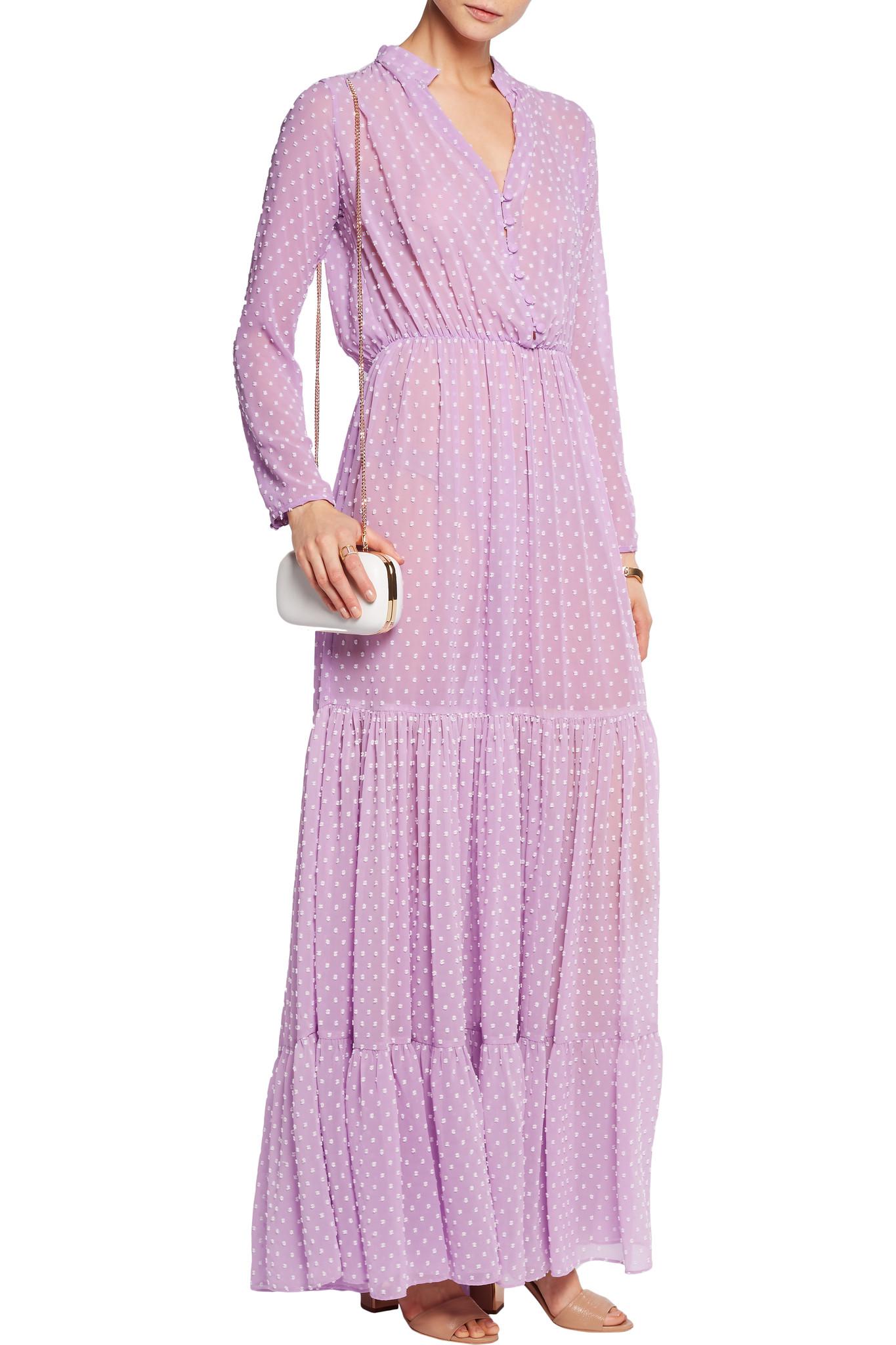 Saloni Alexia Swiss-dot Chiffon Maxi 