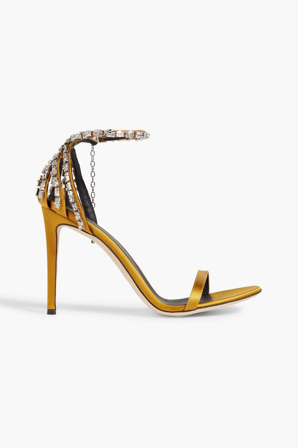 Giuseppe zanotti hotsell embellished suede sandals