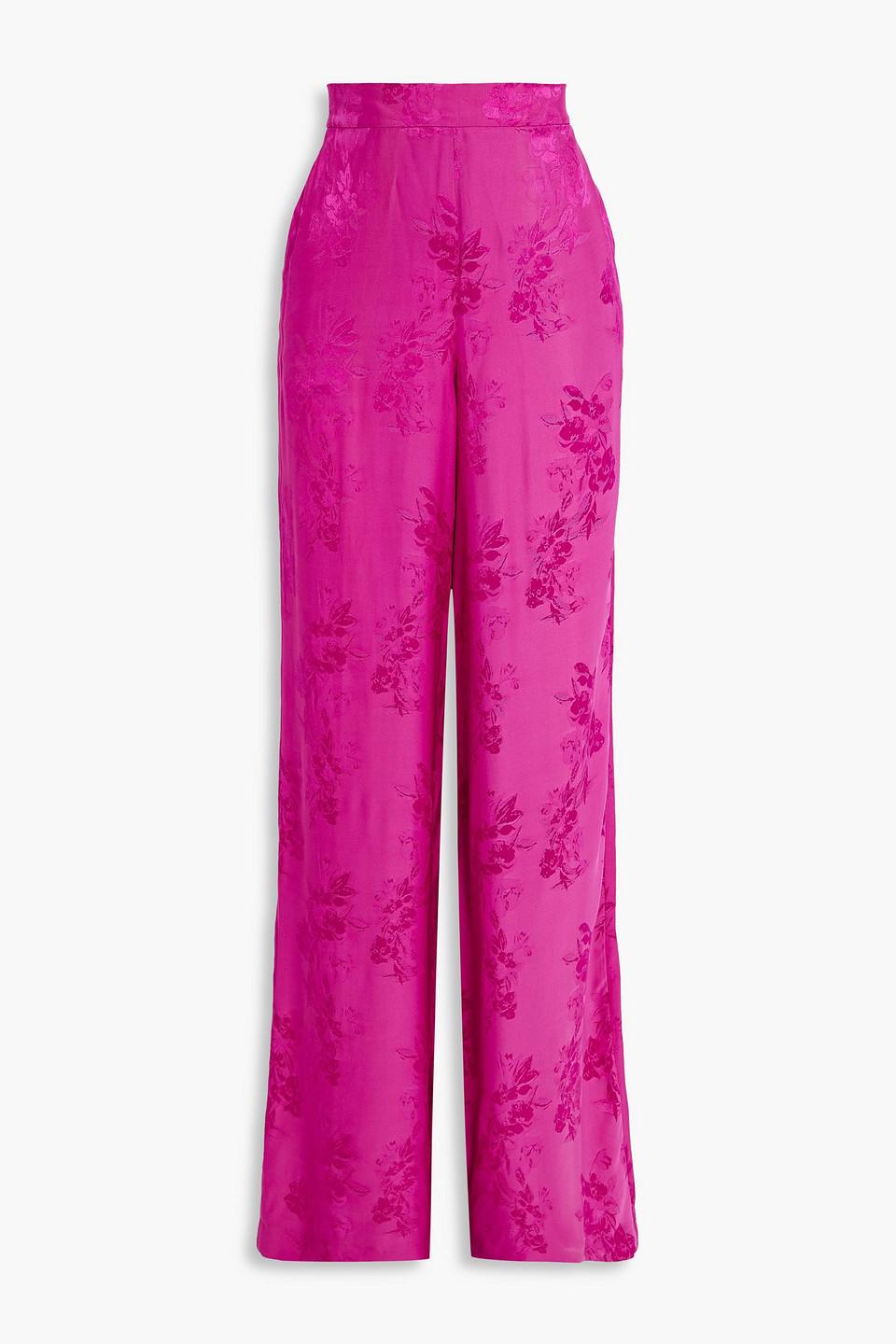 PurpleCreamFlower Jacquard Scar Trousers - www.top4all.pl