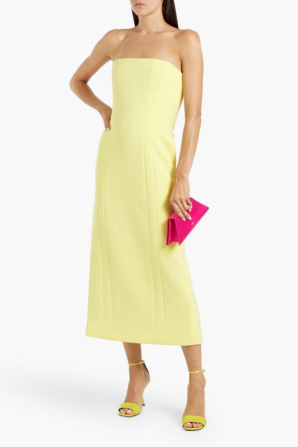 alc elizabeth strapless midi dress A.L.C. Elizabeth Midi Dress, 4 / Green