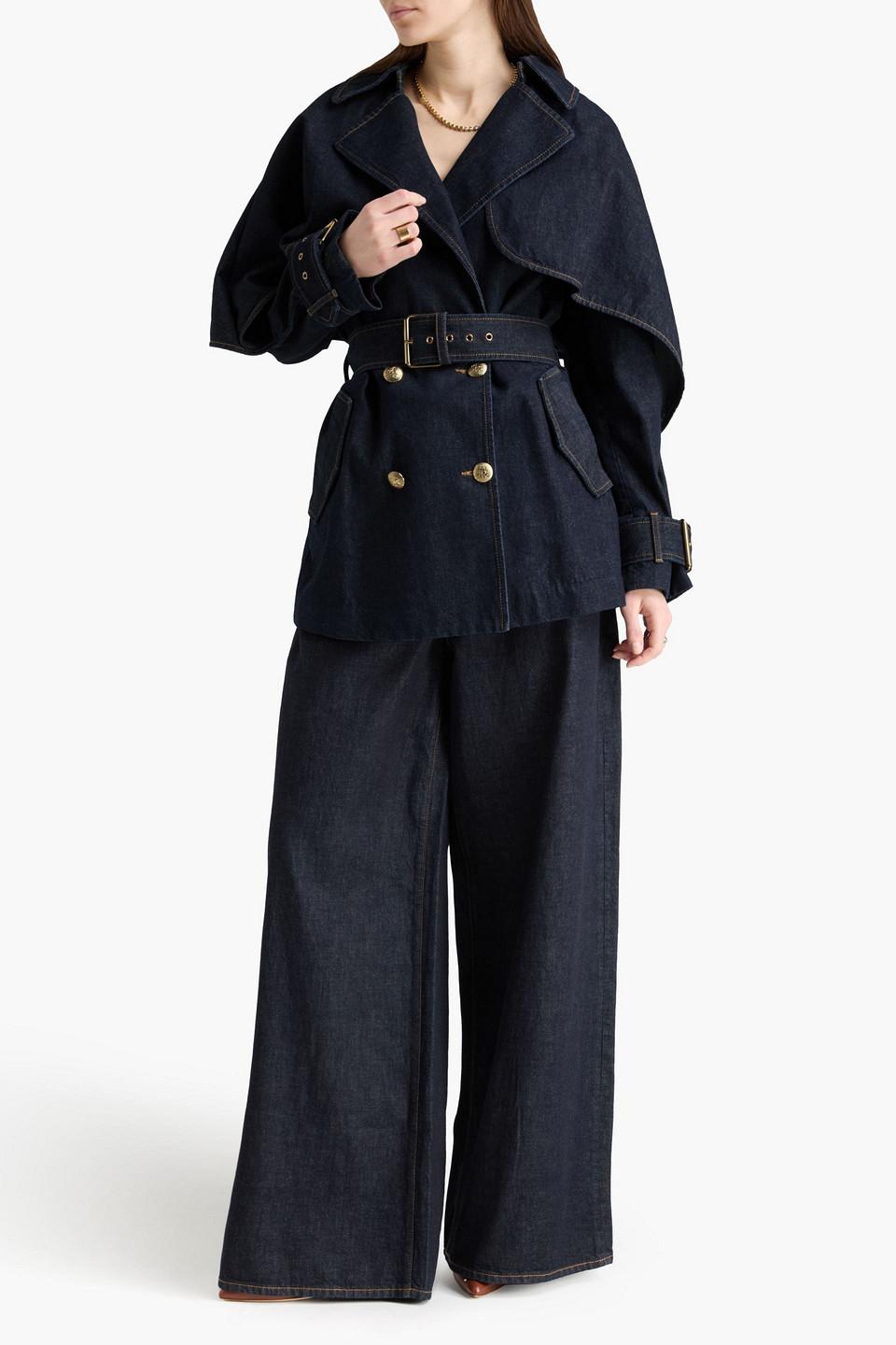 Zimmermann Denim Trench Coat in Blue | Lyst UK
