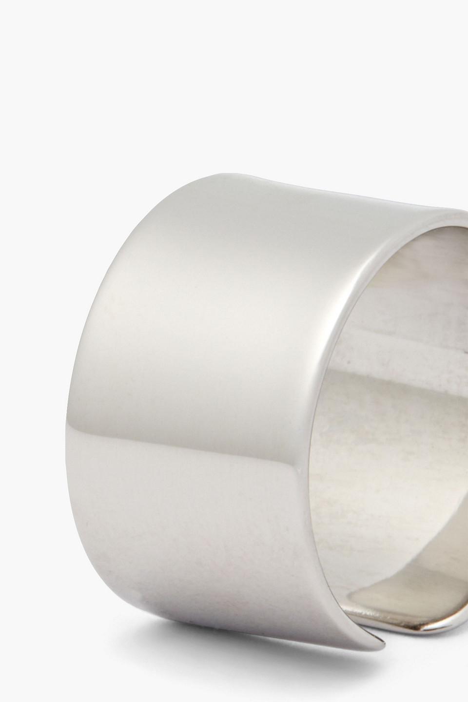 MM6 by Maison Martin Margiela Set Of Four Silver-tone Rings MM6 by Maison Martin Margiela Set Of Four Silver-tone Rings