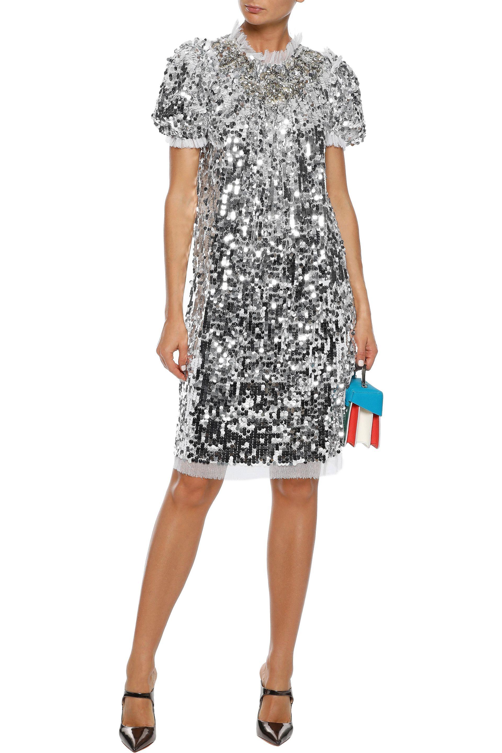 dolce and gabbana sequin dress