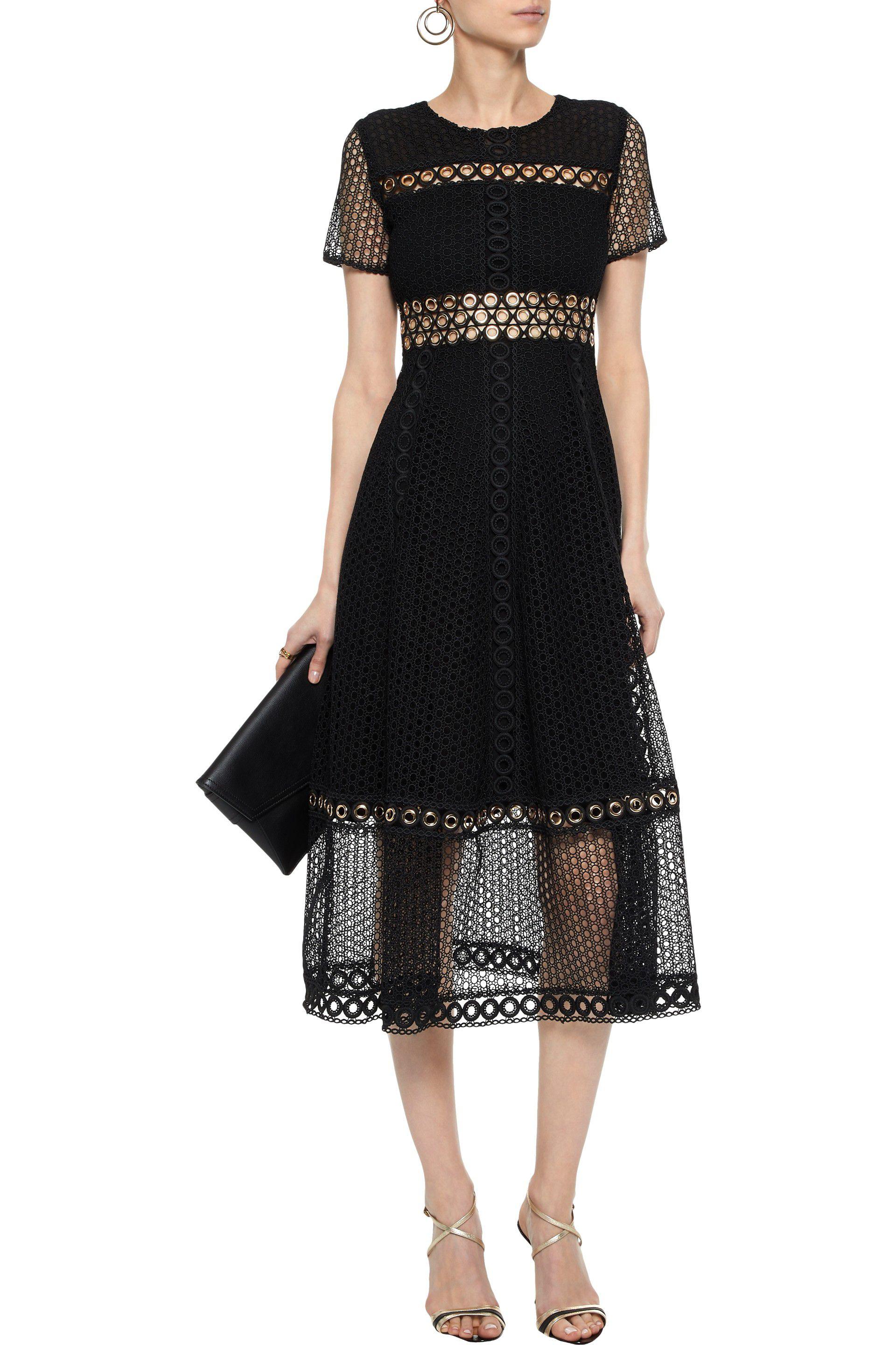 maje ranch eyelet dress