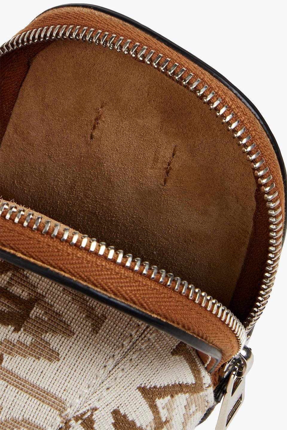 JW Anderson Nano Cap Jacquard And Leather Shoulder Bag in