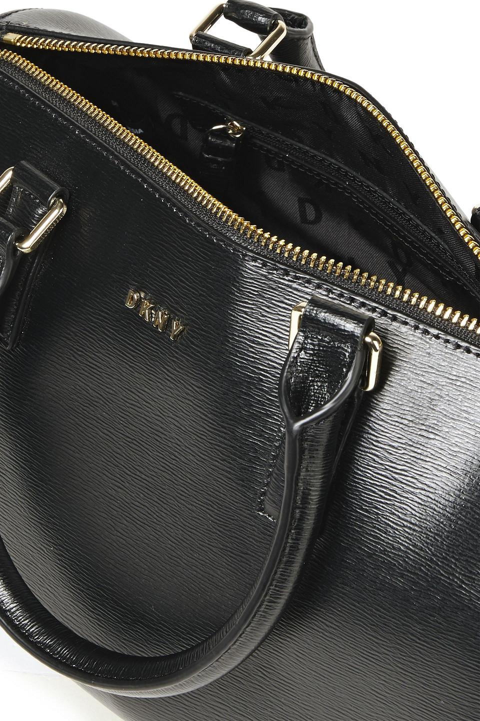 dkny textured leather tote