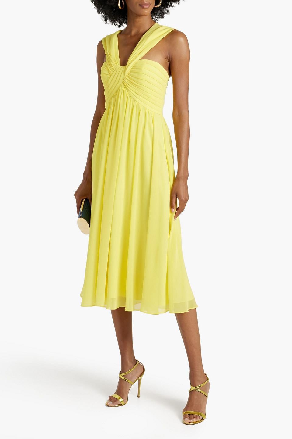 navy blue dress for baby girl Badgley Mischka womens Framed Midi Dress, 14, Beige main image 1