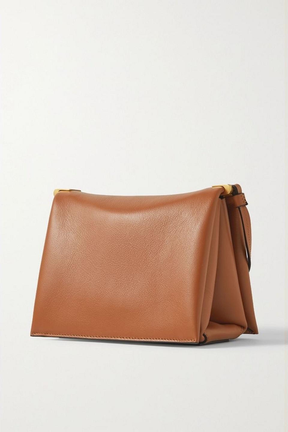 Wandler Uma Box Leather Shoulder Bag in Brown | Lyst UK