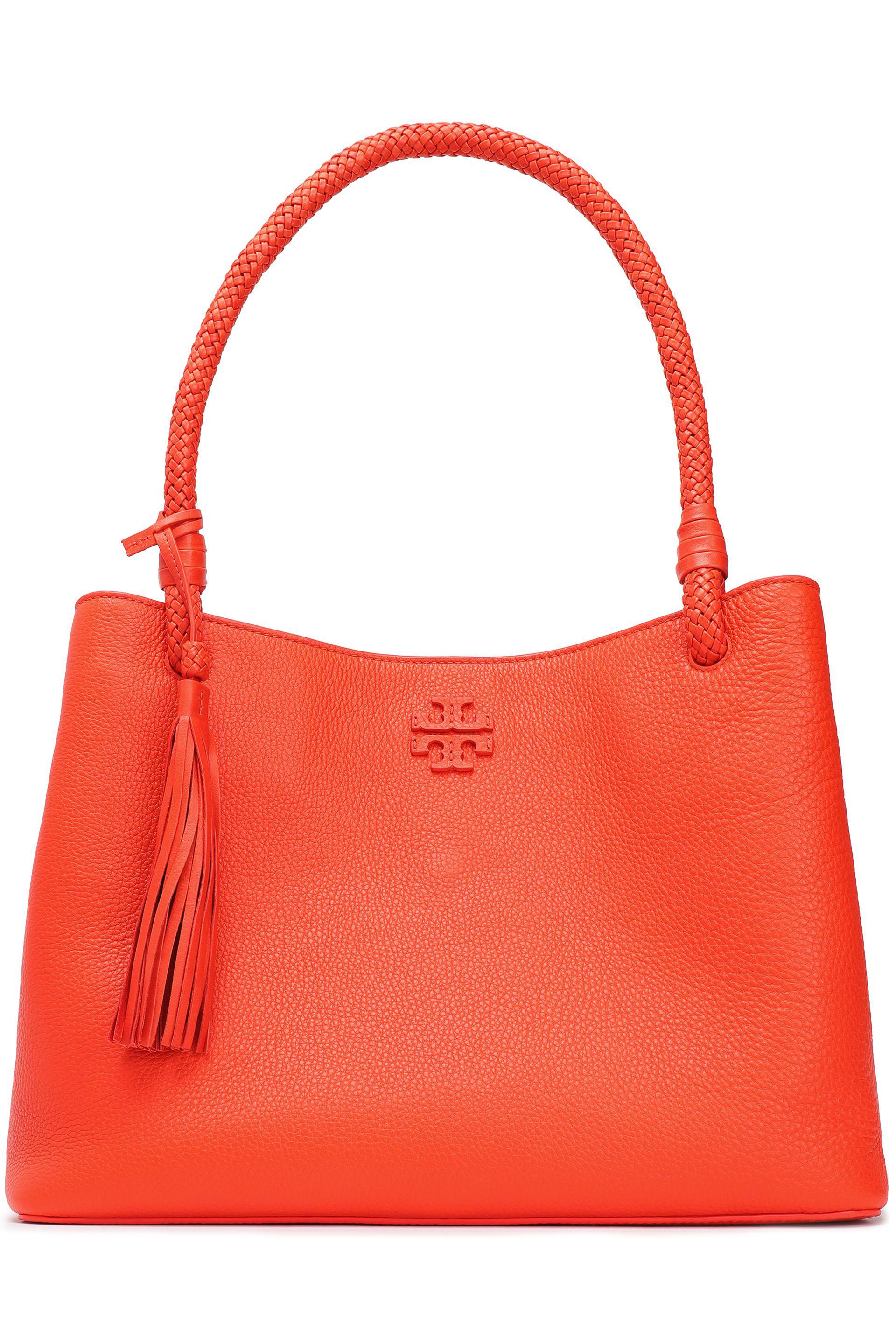 tory burch textured leather shoulder bag