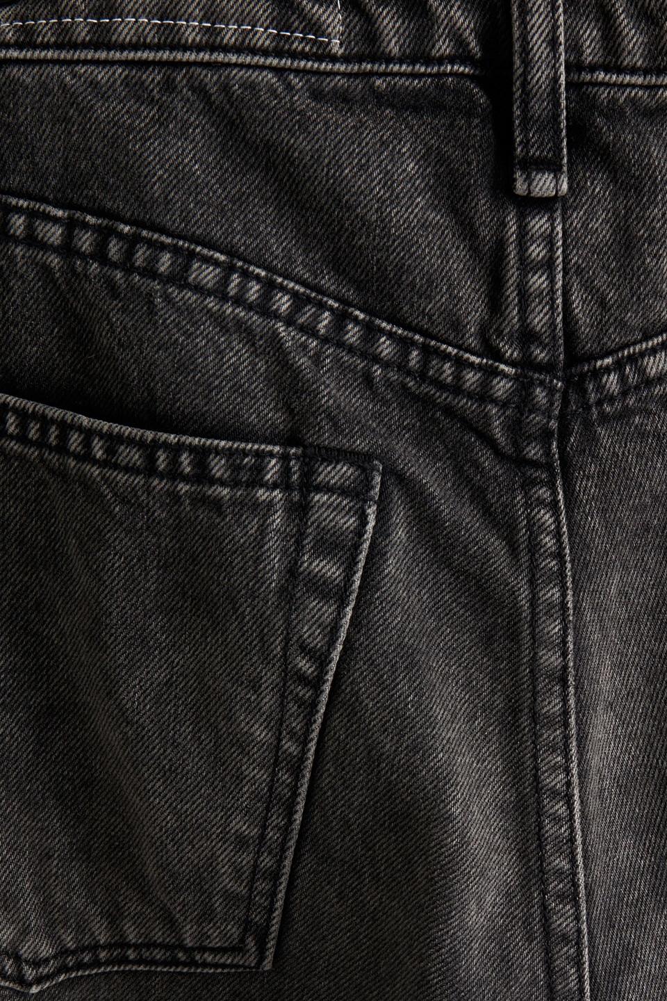 Bone Denim Maya Cropped Faded High-rise 
