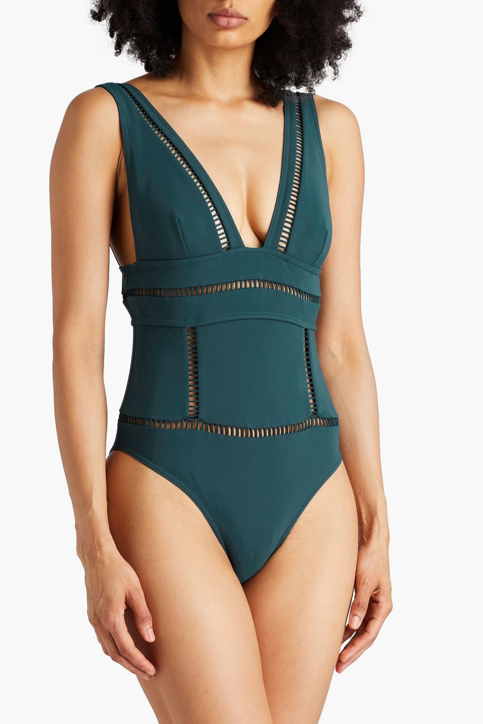 ワンピース水着 ZIMMERMANN Woman Swimsuit Blue 4140WSS255 TEBLBOFL Designer One Piece Swimwear | Designer Swimsuit | ZIMMERMANN US