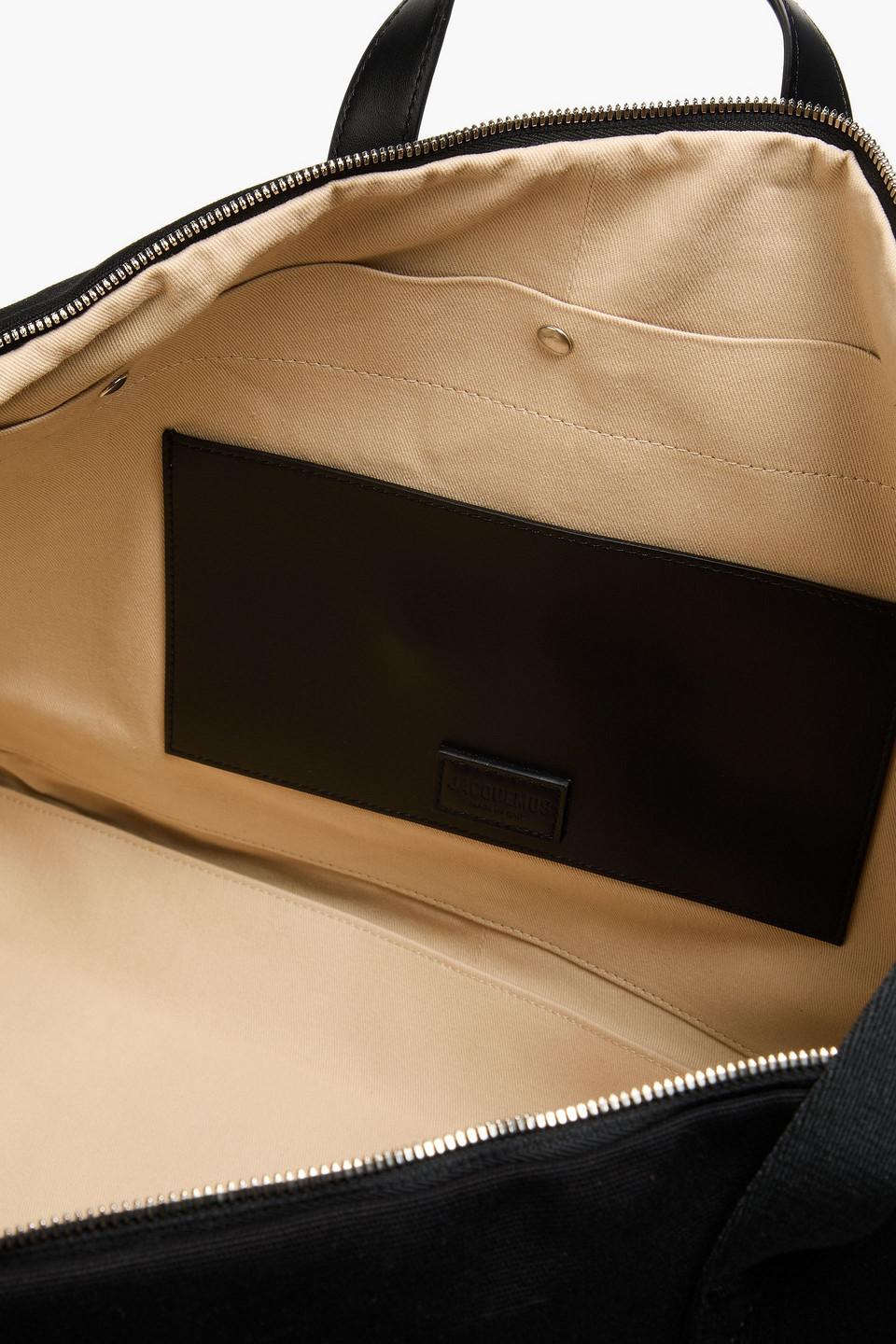 Jacquemus Le Sac À Linge Canvas Weekend Bag in Black | Lyst