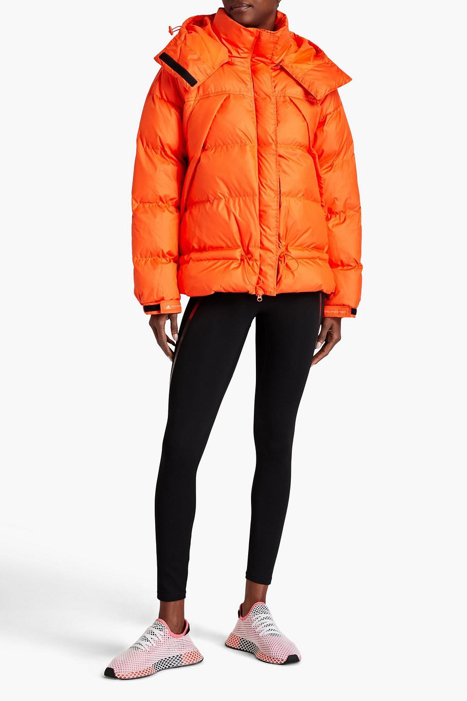 adidas By Stella McCartney Quilted Printed Ripstop Hooded
