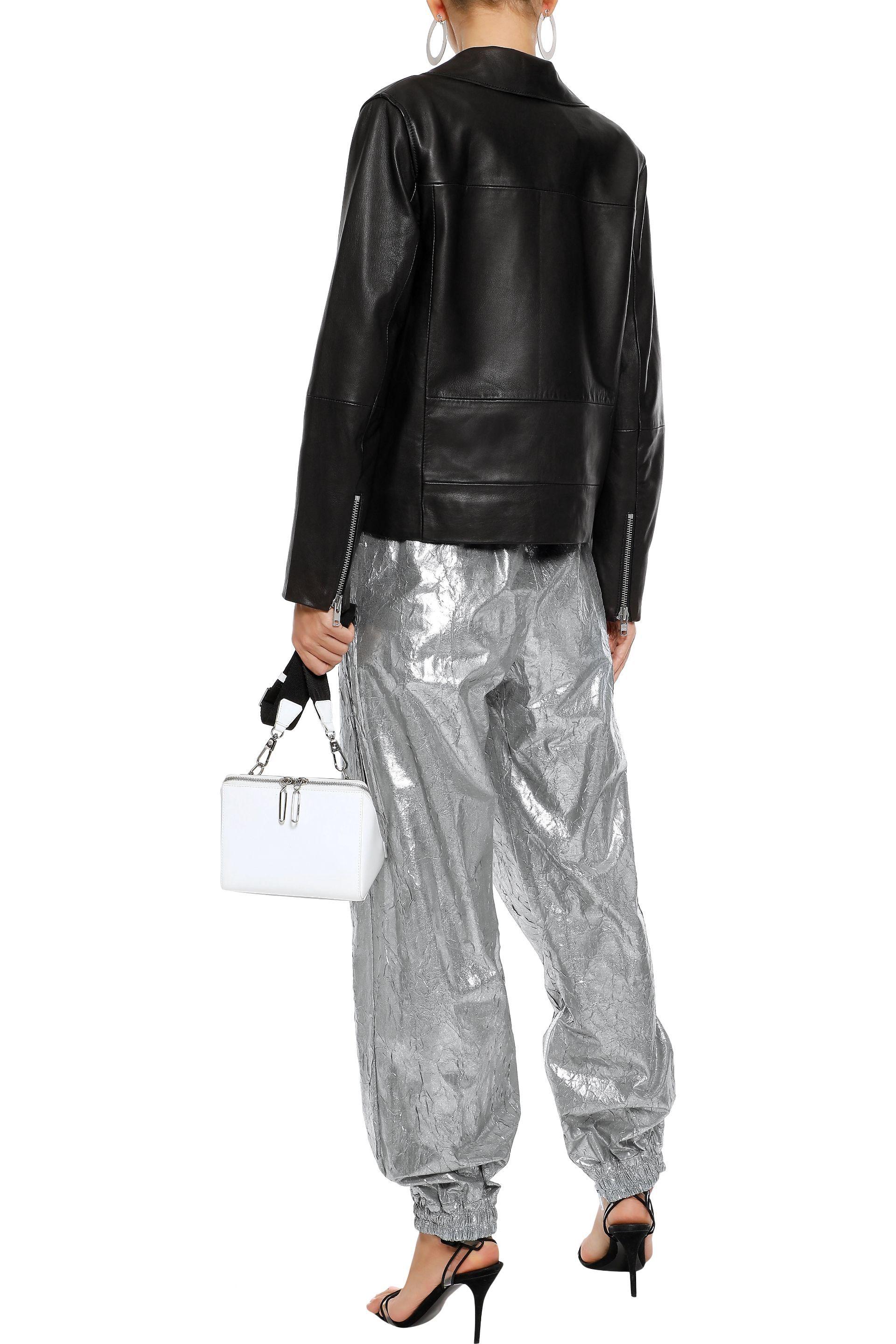 synthetic track pants