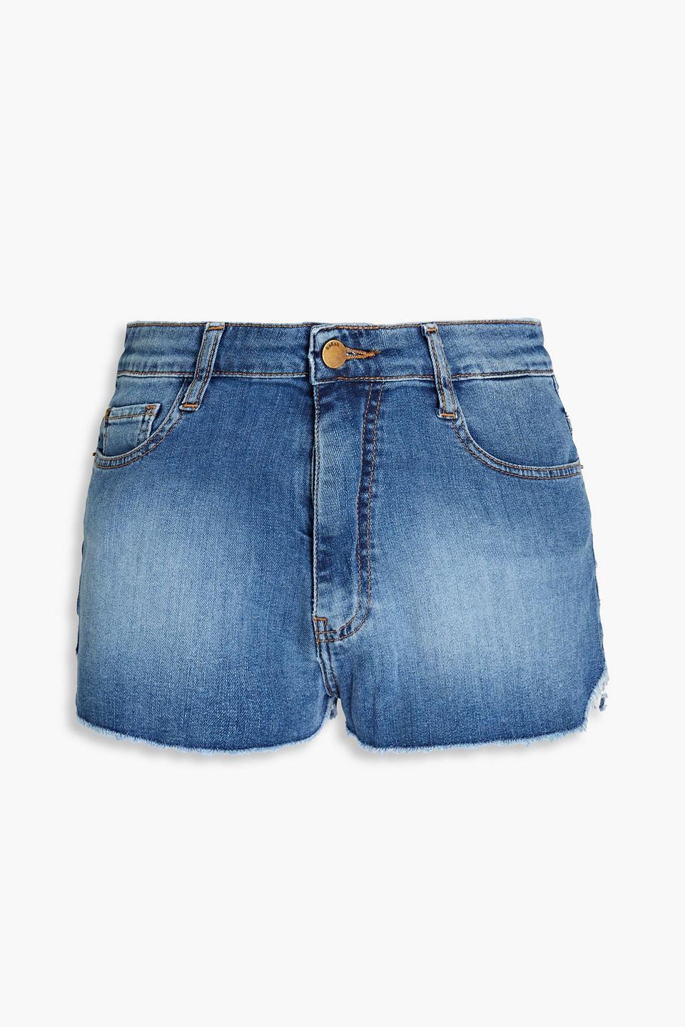 Ba&sh Faded Denim Shorts in Blue | Lyst UK