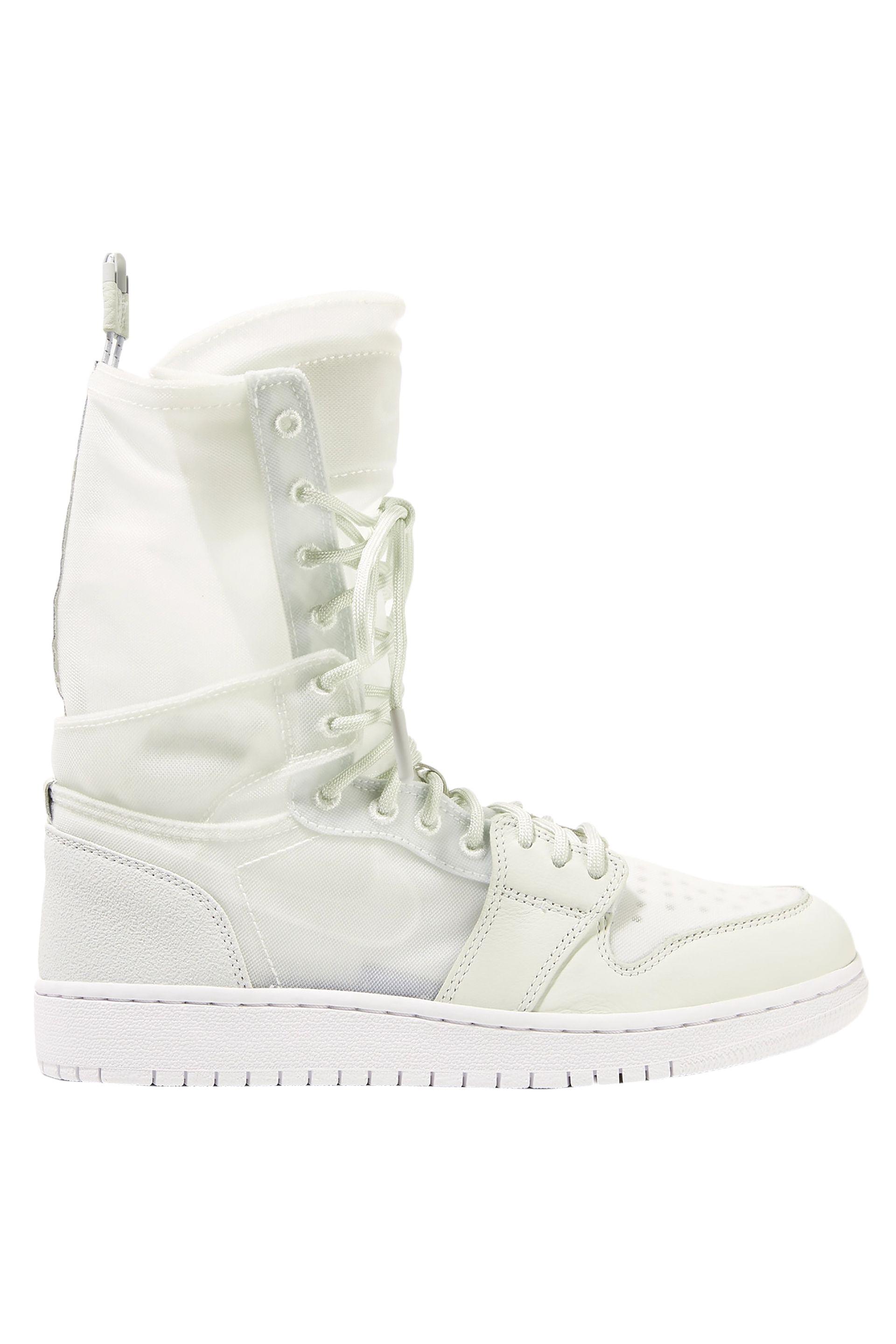 Nike The 1's Reimagined Air Jordan 1 Explorer Suede-trimmed Leather And  Mesh High-top Sneakers in White | Lyst