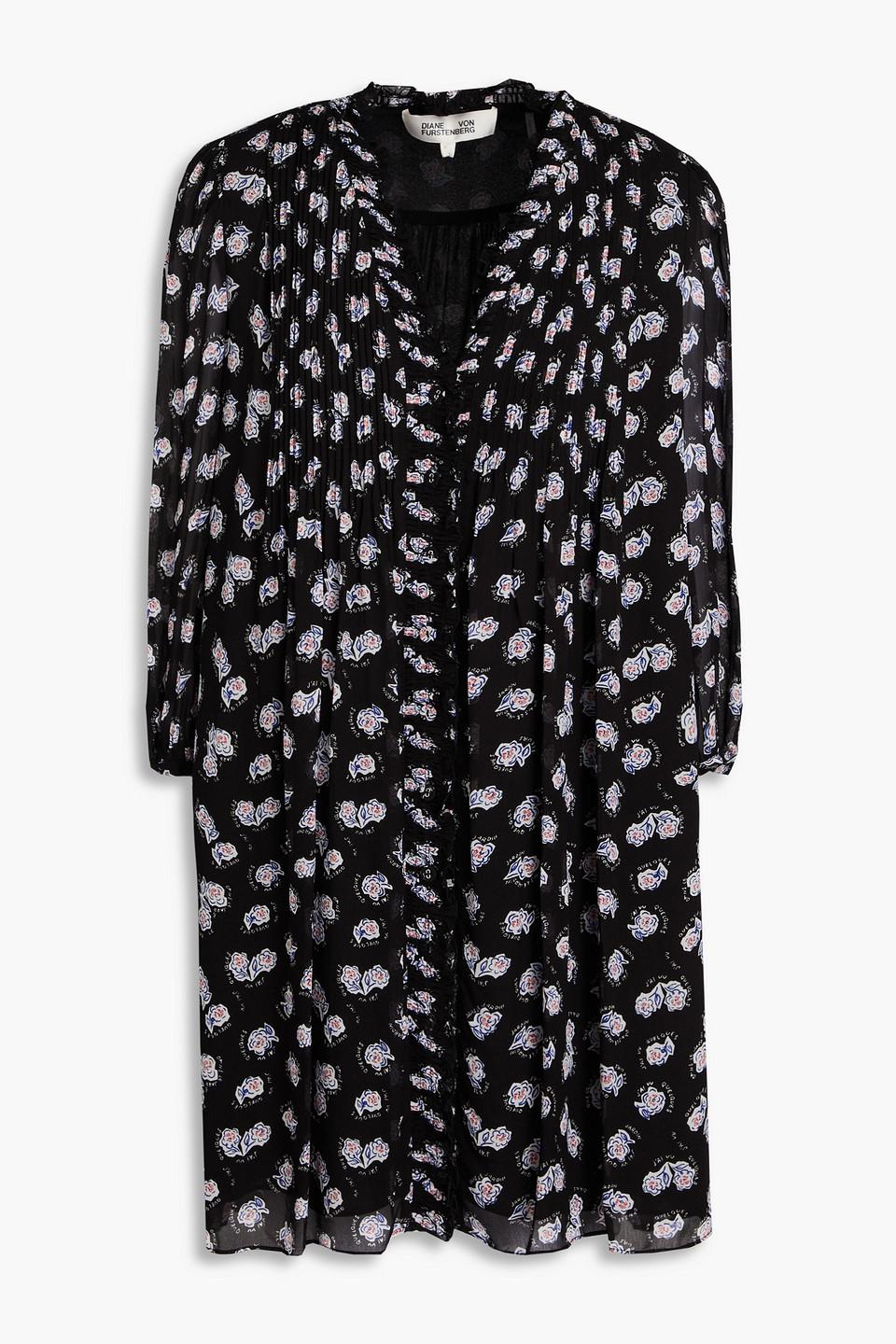 Dvf layla chiffon tunic dress best sale