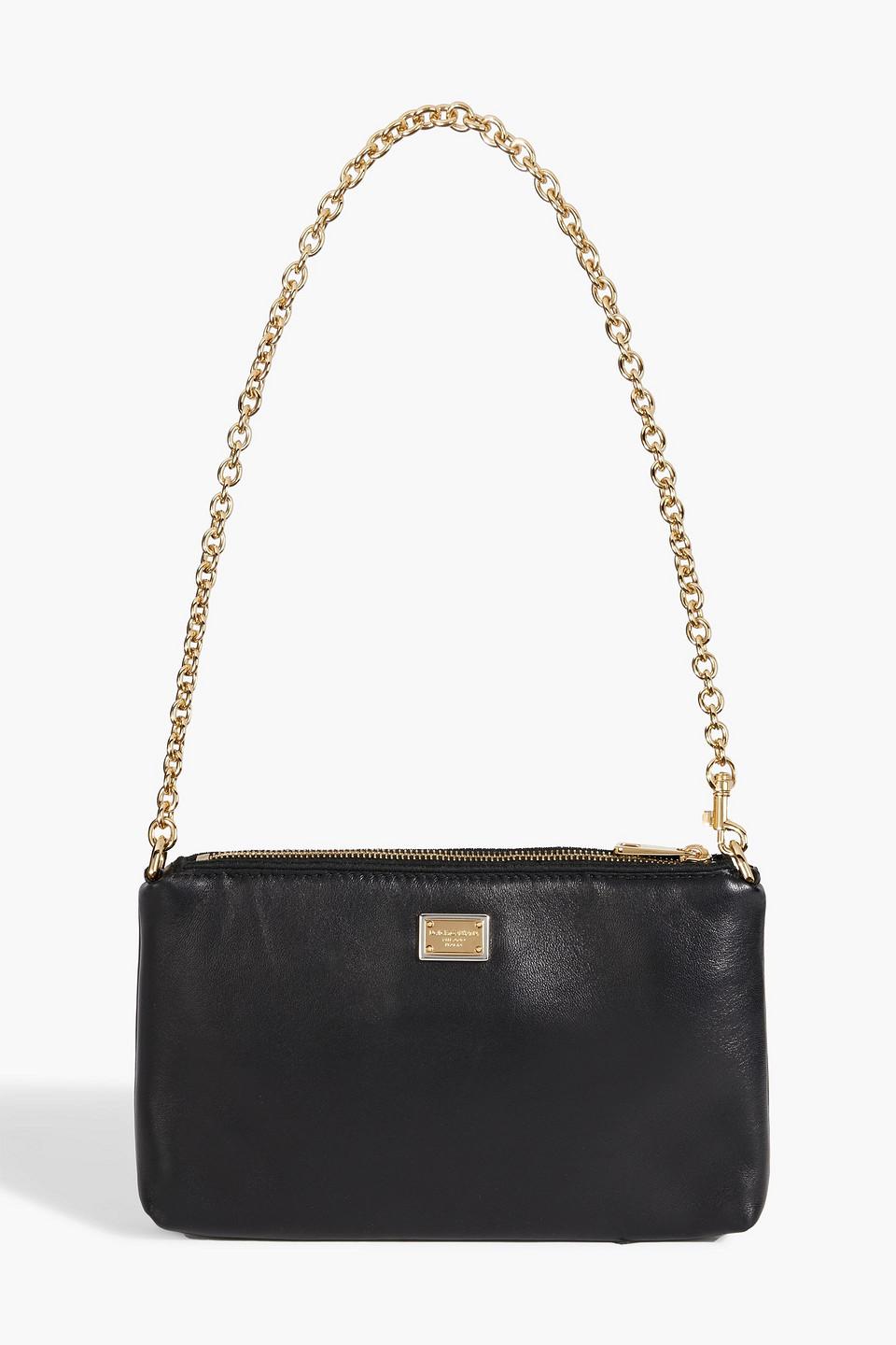 Dolce & Gabbana Broderie Anglaise Leather Shoulder Bag in White Lyst