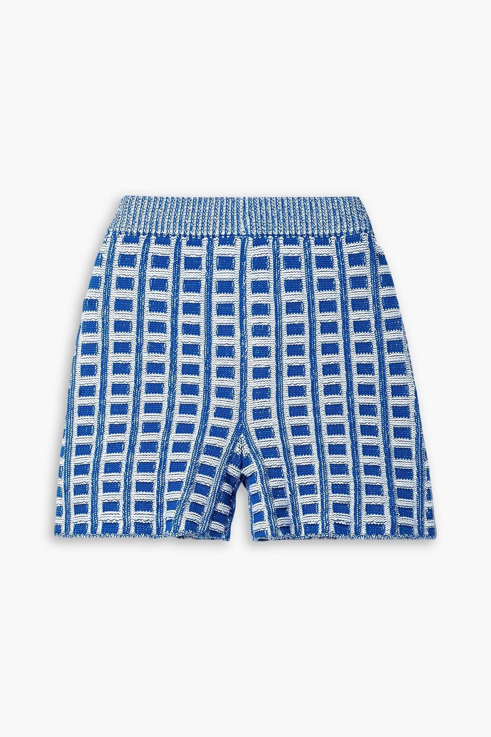 【送料&関税込】Marni Cotton Bermuda Marni - Straight-Leg Logo-Appliquéd Cotton-Blend Gabardine