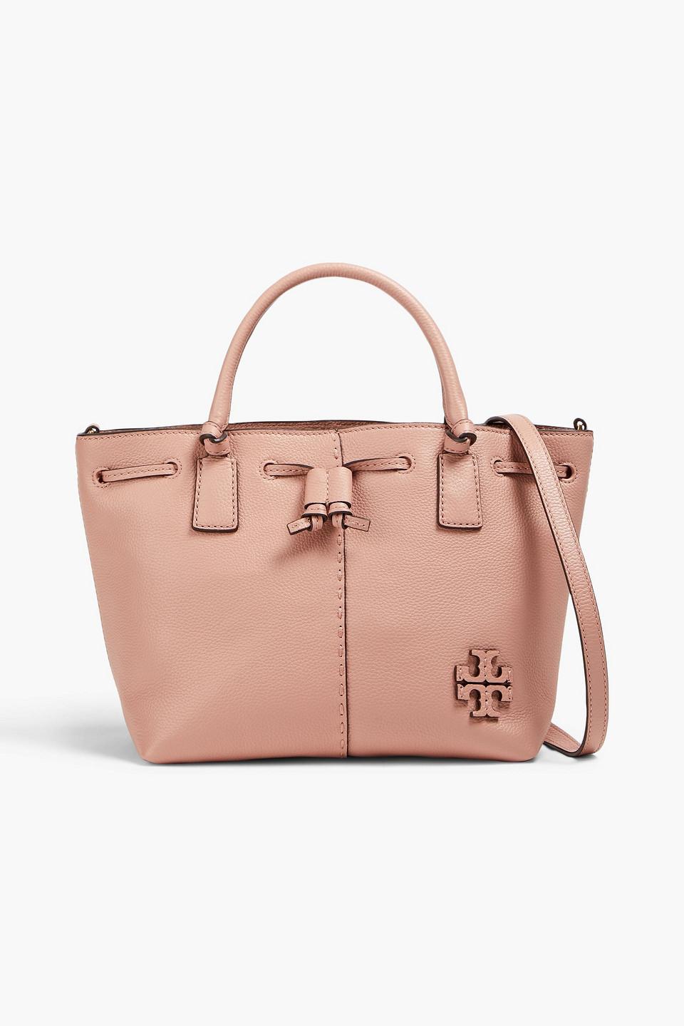 Tory Burch Mcgraw Pebbled leather Tote in Pink Lyst UK