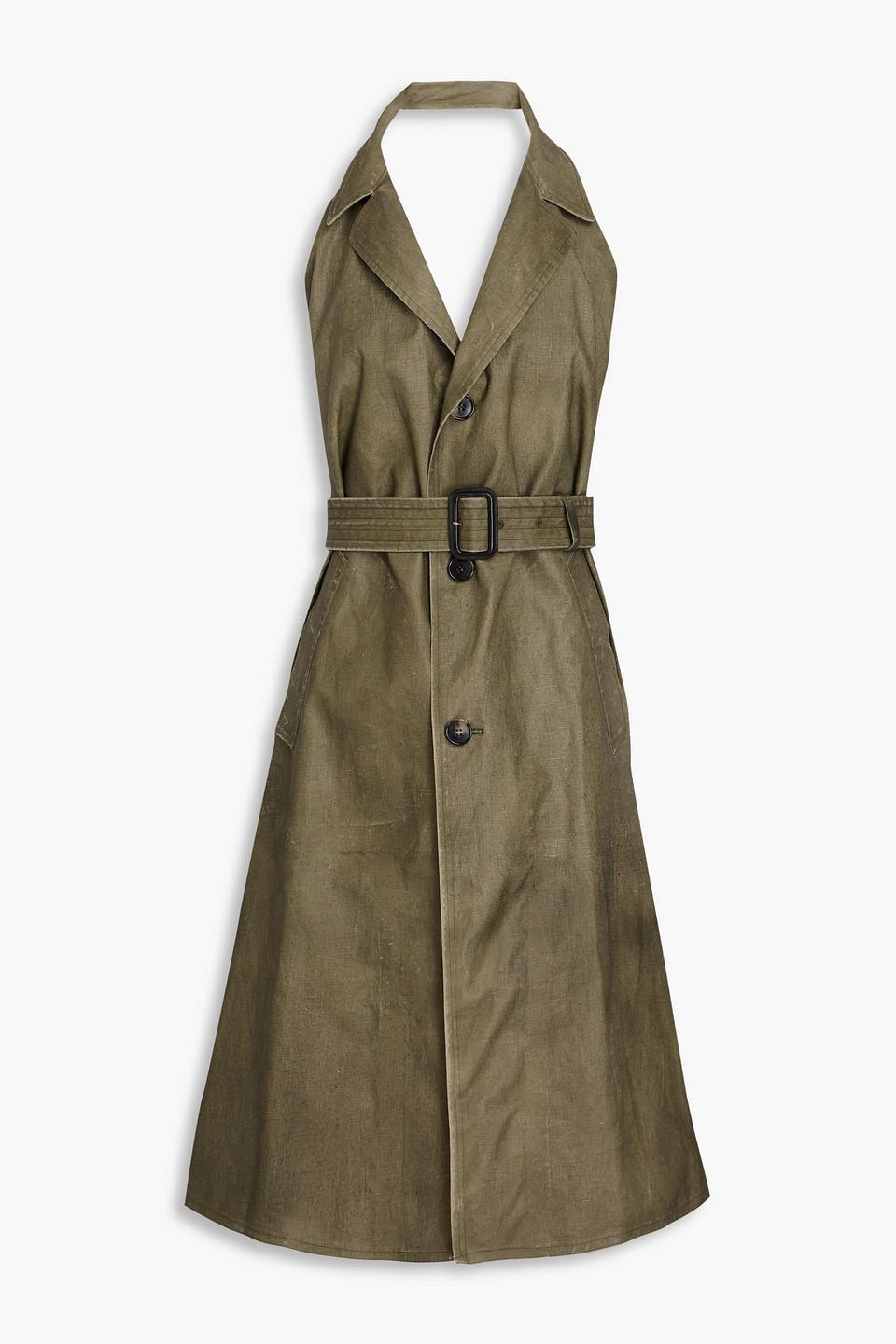 新品】MISTREASSSleeveless Trench Dress｜ファッション
