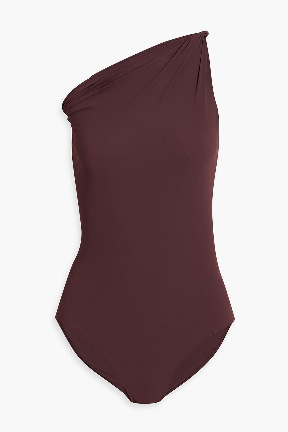 【送料&関税込】Rick Owens Taco Side Tie Fastened Swimsuit RICK OWENS Taco Asymmetric Tie-Side Gown in Black | endource