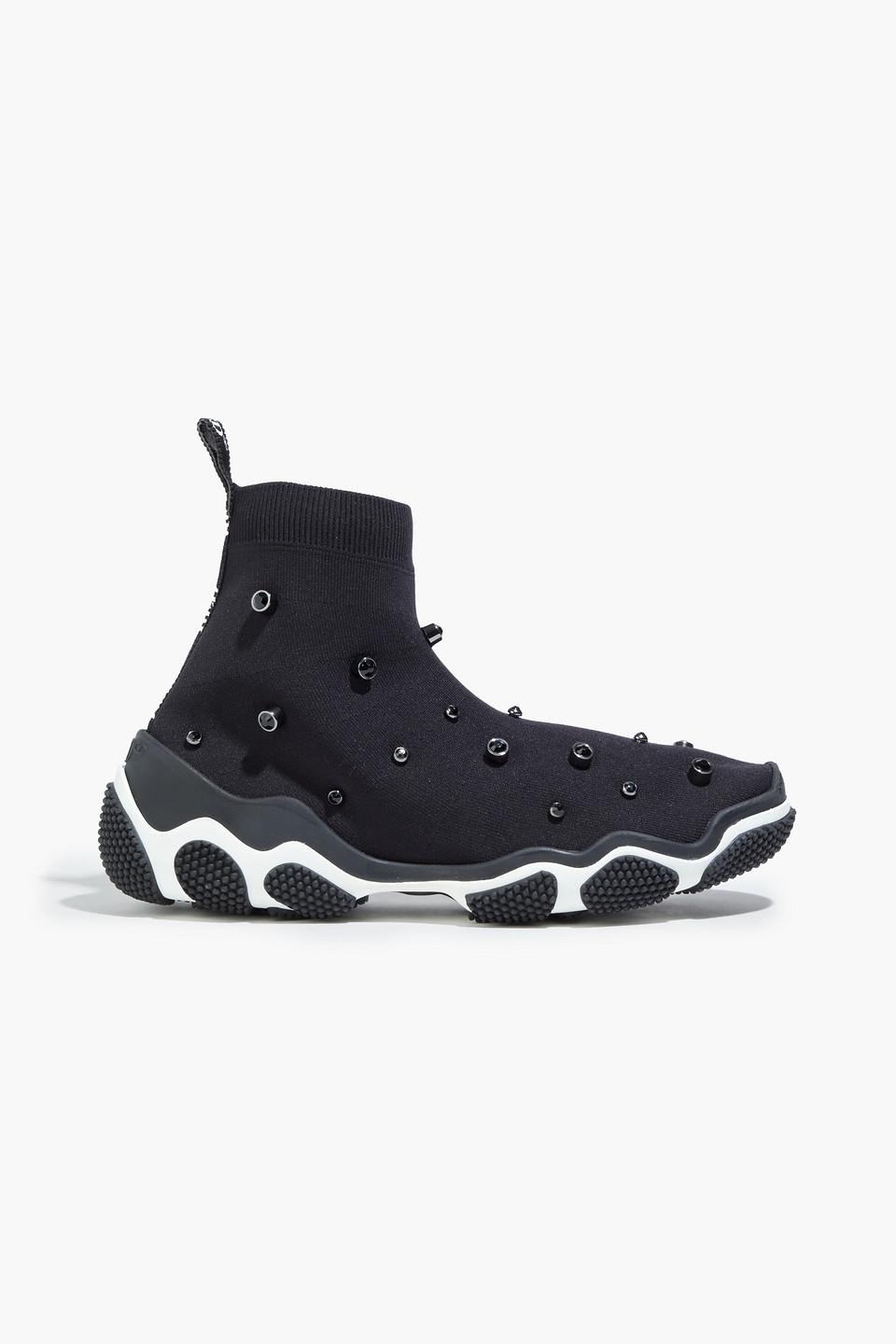 Stretch high deals top sneakers