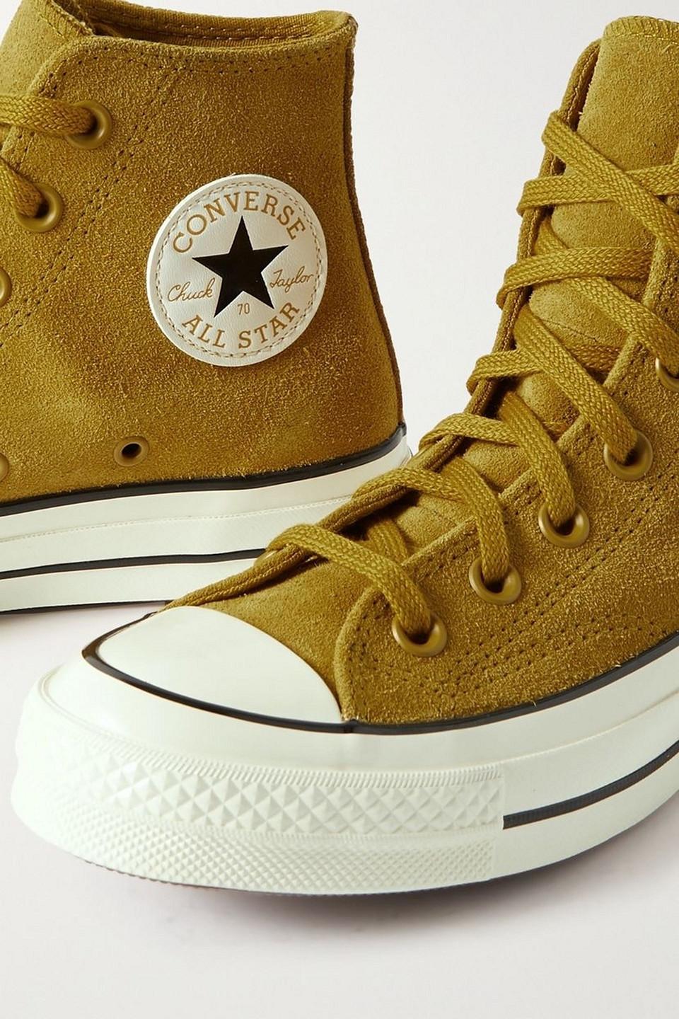 Converse yellow suede sale