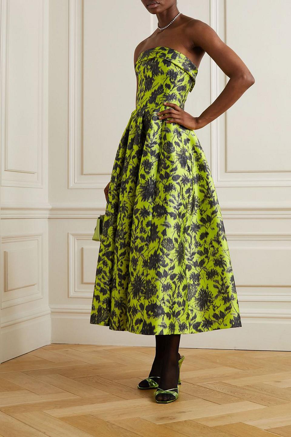 Philosophy Di Lorenzo Serafini Strapless Floral-jacquard