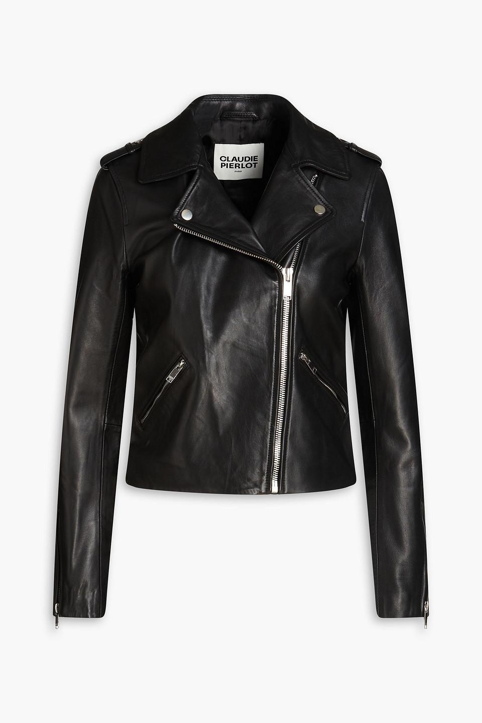 Claudie pierlot leather jacket deals