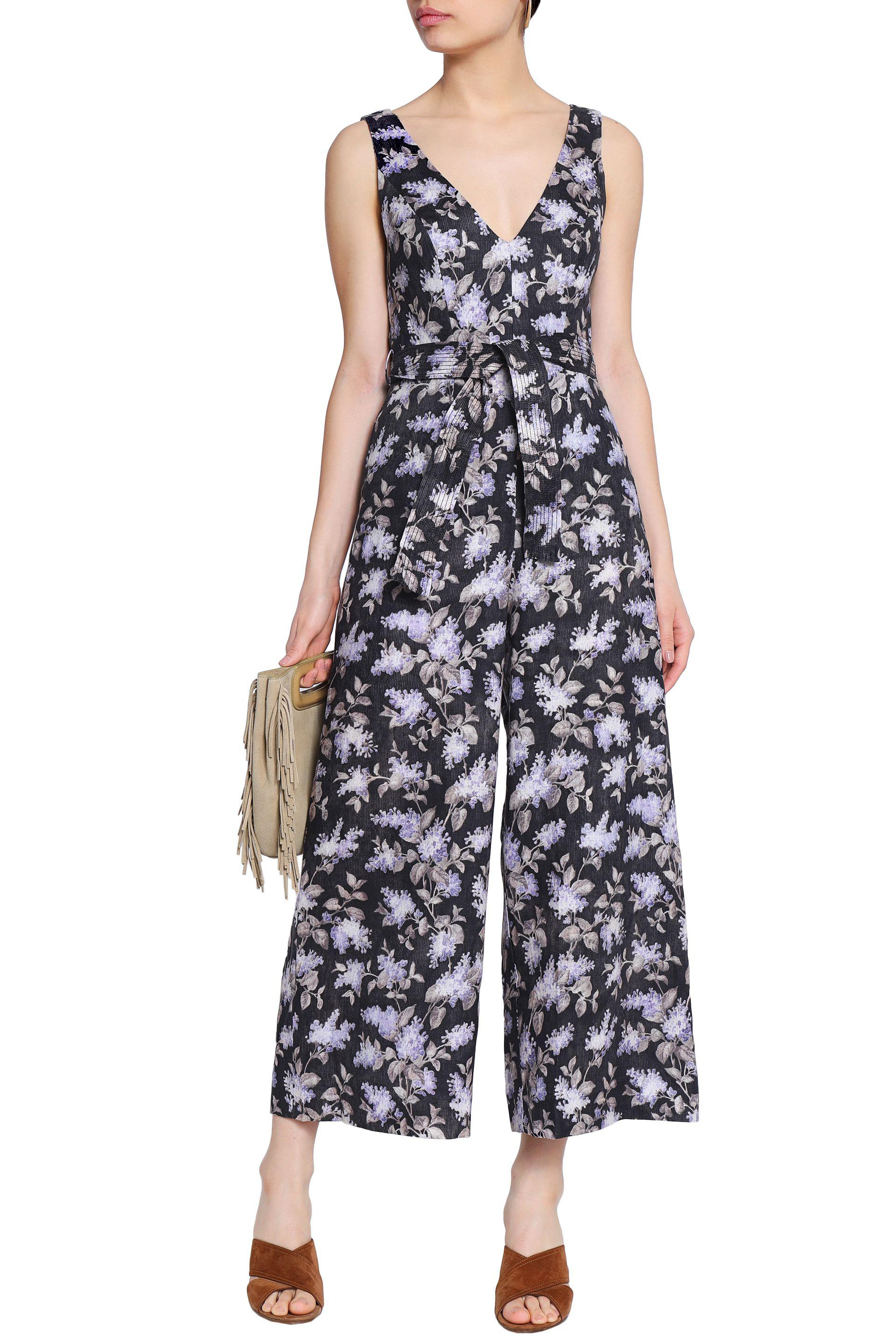 floral linen jumpsuit