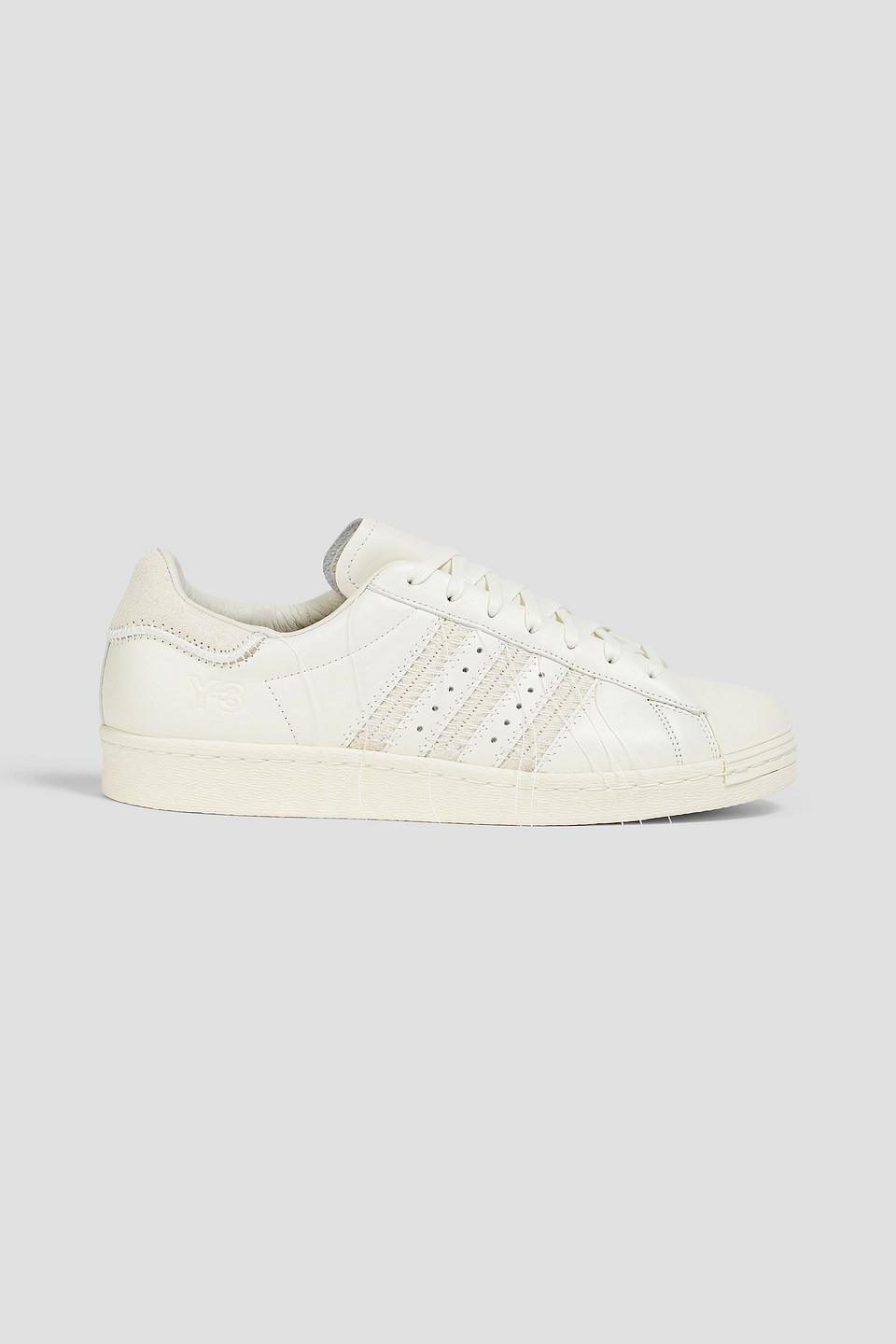 adidas Originals Superstar Embroidered Leather Sneakers in White for Men Lyst