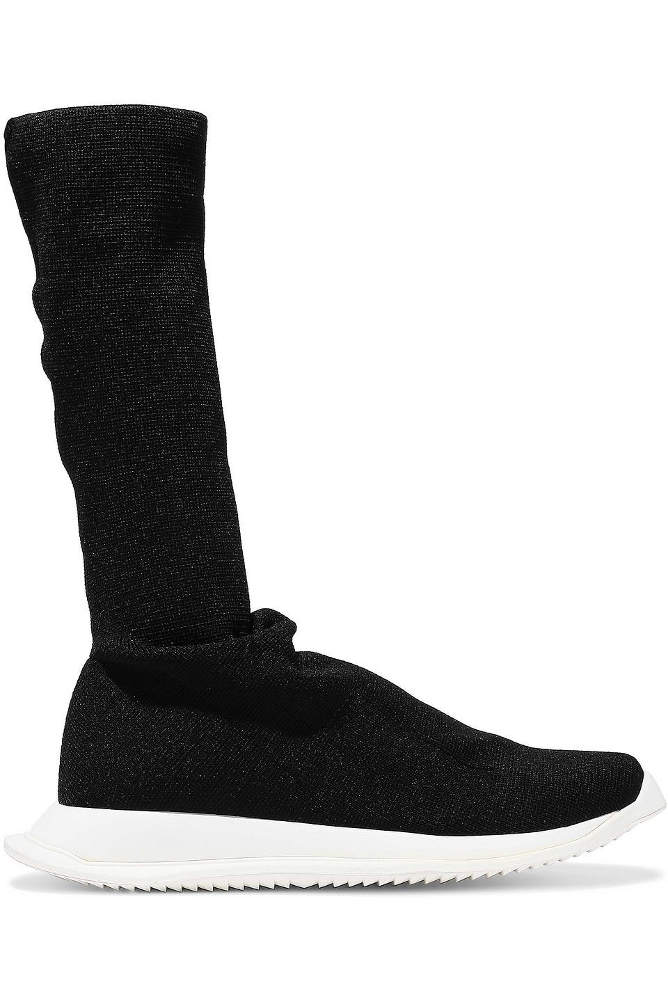 Rick Owens Drkshdw Stretchknit Sock Boots Black Lyst