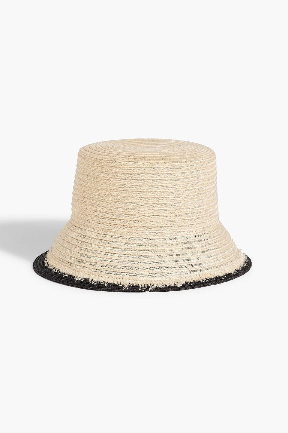 Eugenia Kim Jonah Two-tone Straw Bucket Hat in Natural | Lyst