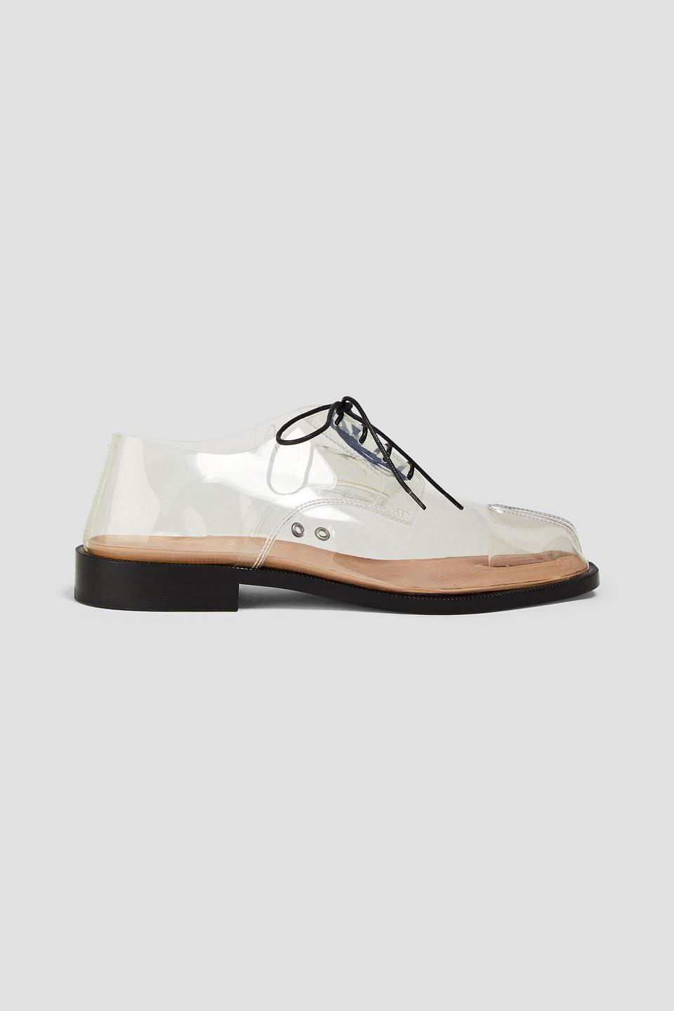 Maison Margiela Tabi Split-toe Pvc Derby Shoes in White for Maison Margiela Tabi Split-toe Pvc Derby Shoes in White for