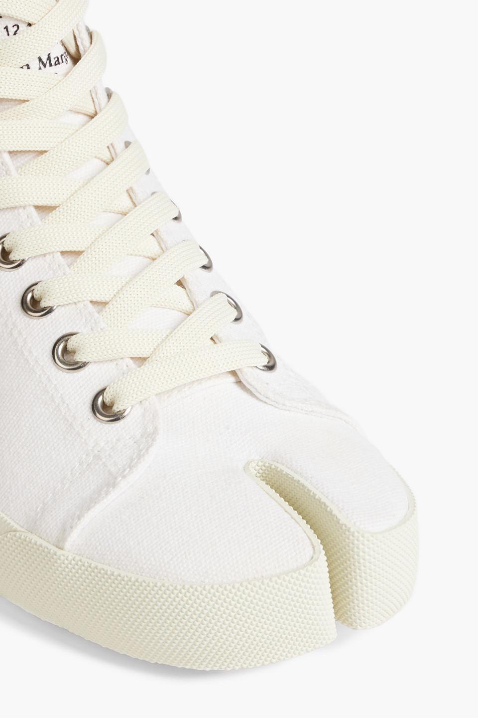 Mais Margiela Tabi Canvas Shoes Unisex Split Toe Lace Up Most Comfortable  Sneakers With Graffiti Upper In Black, White, And Brown From Myeezys,  $45.62 | DHgate.Com
