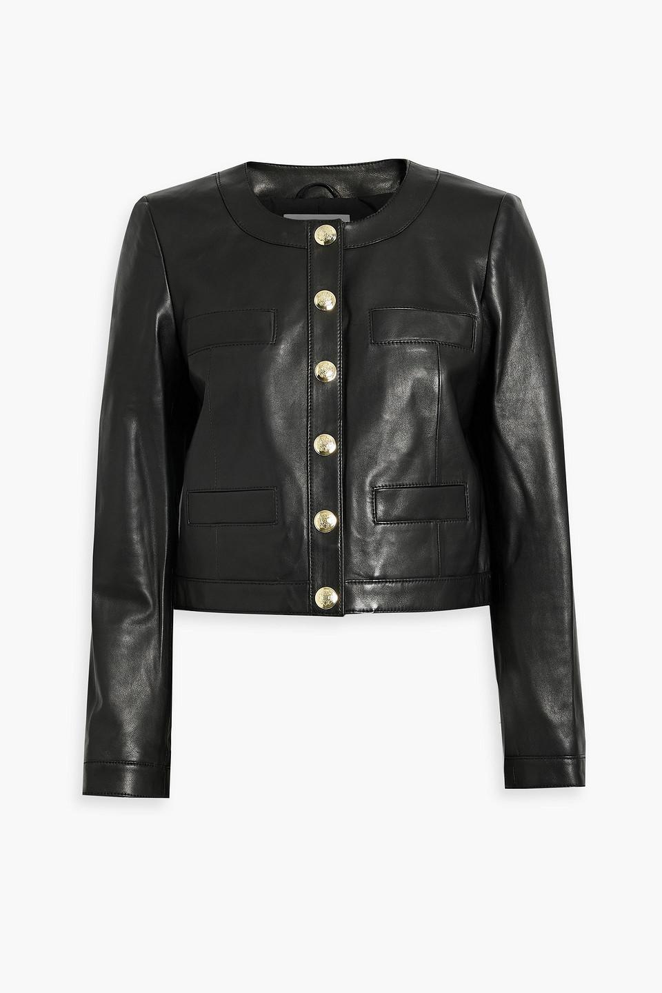 10 Crosby Derek Lam Penny Leather Jacket in Black Lyst