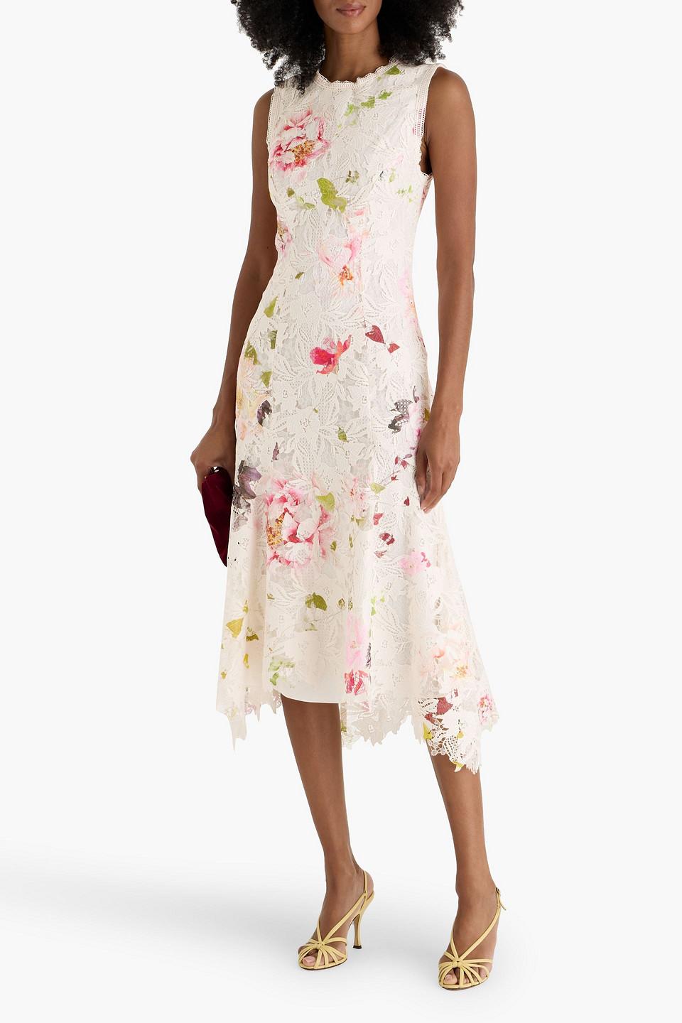 chinese dress ladies Floral Lace Mini Dress 12 / Floral Multi main image 0