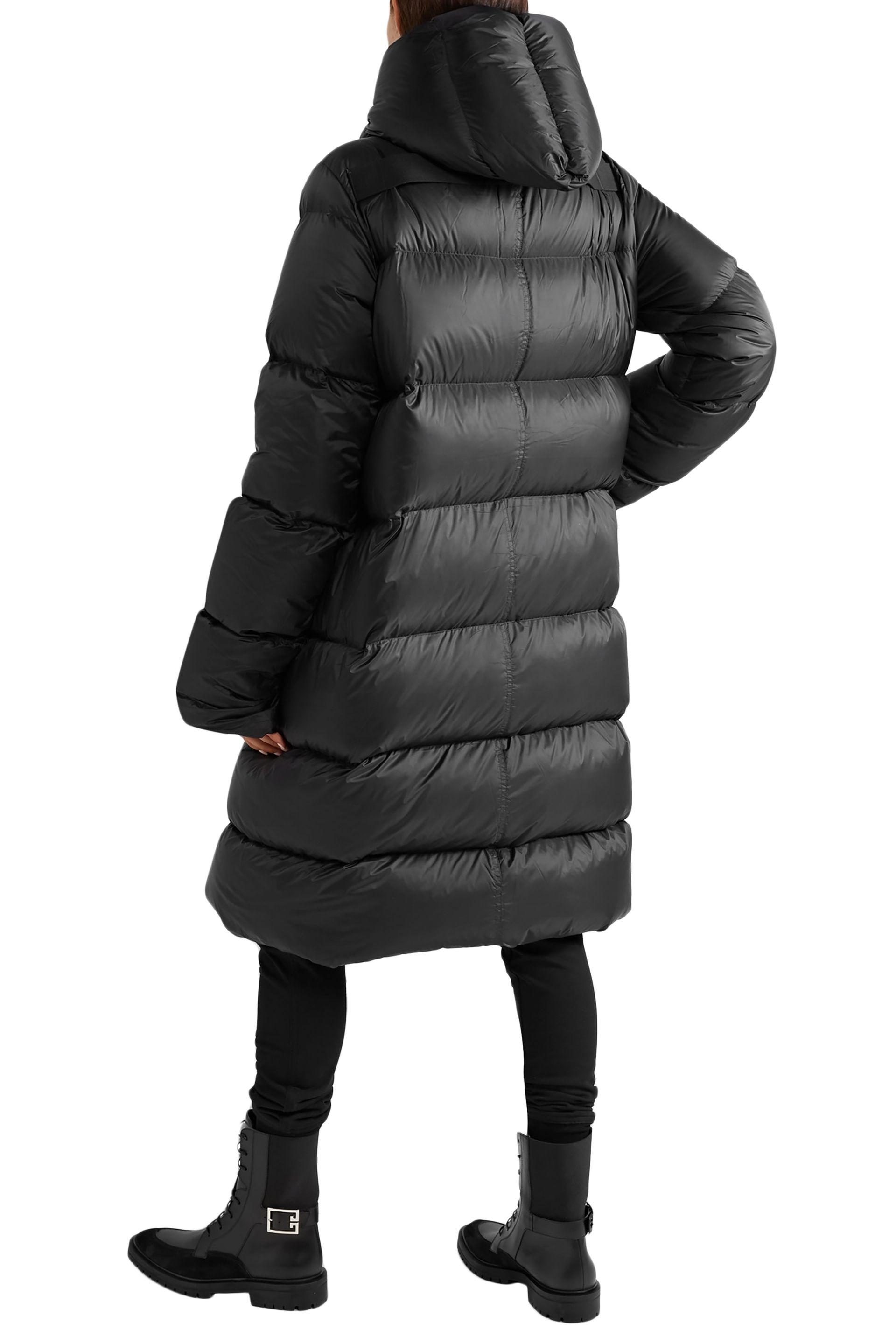 rick owens quilted shell down jacket