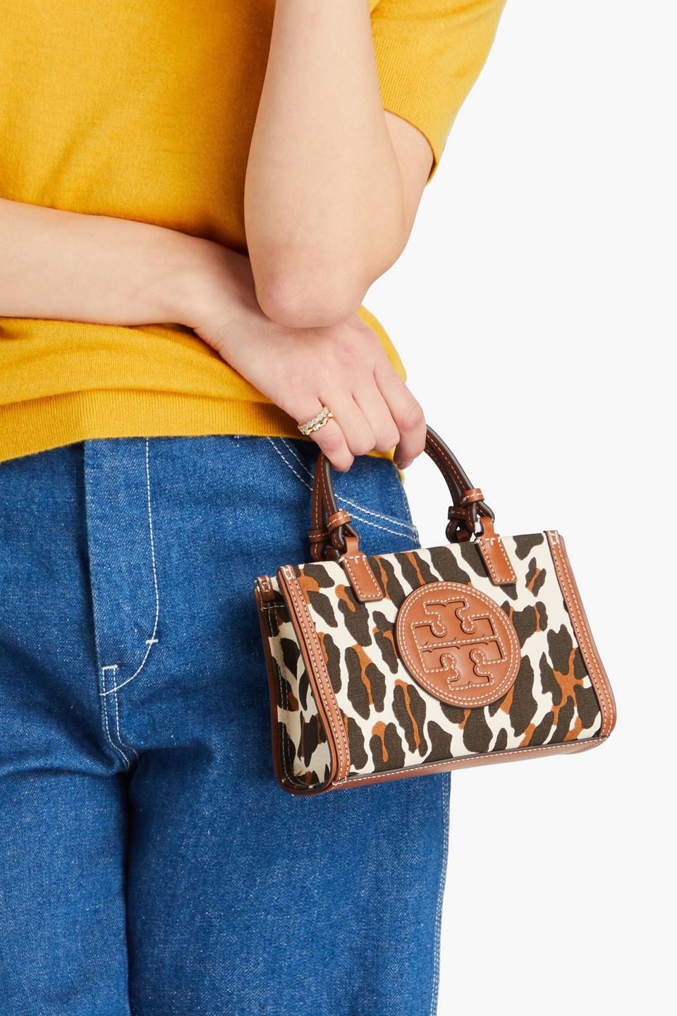 Tory Burch Ella Leopard-print Canvas Tote in Natural | Lyst