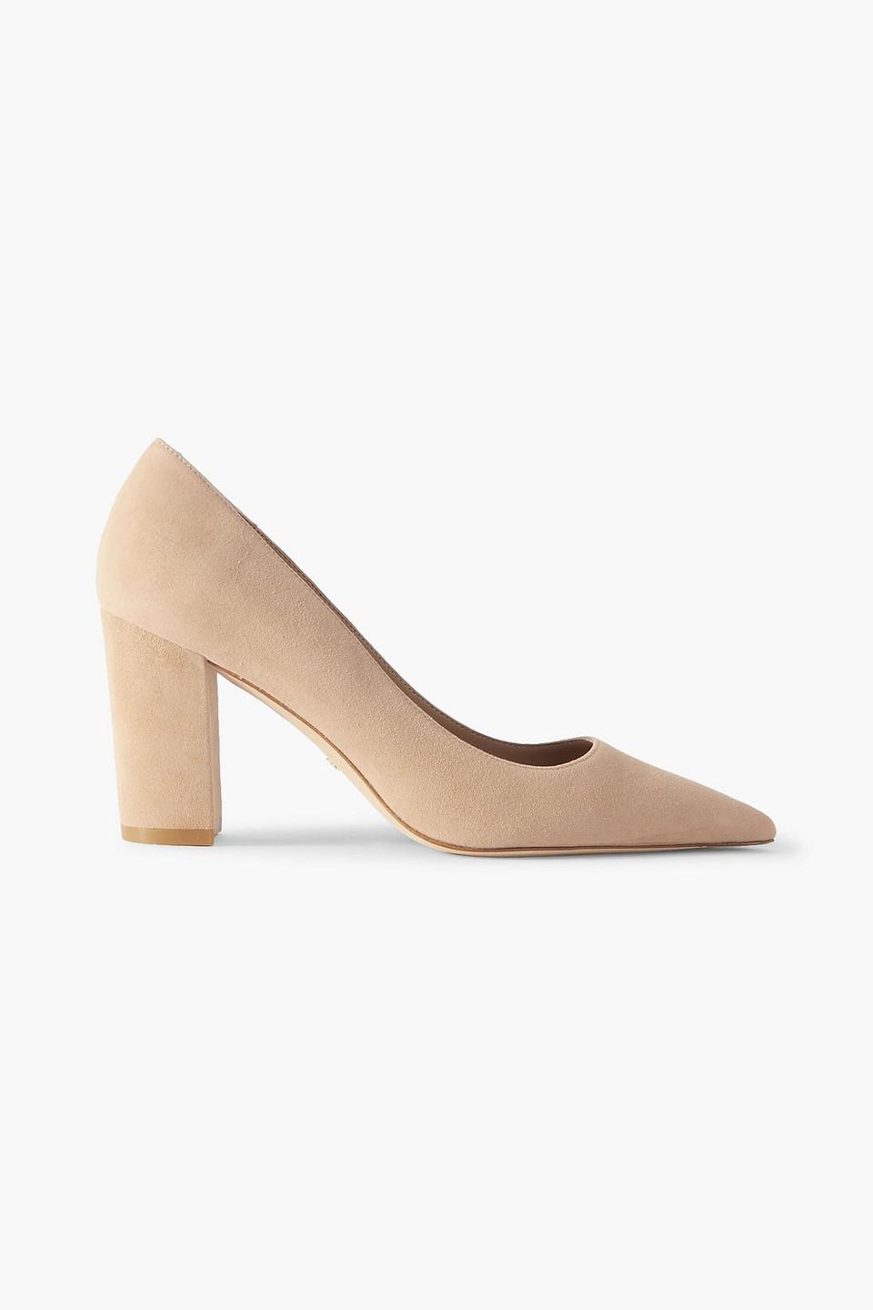 Beige suede pumps shoes best sale