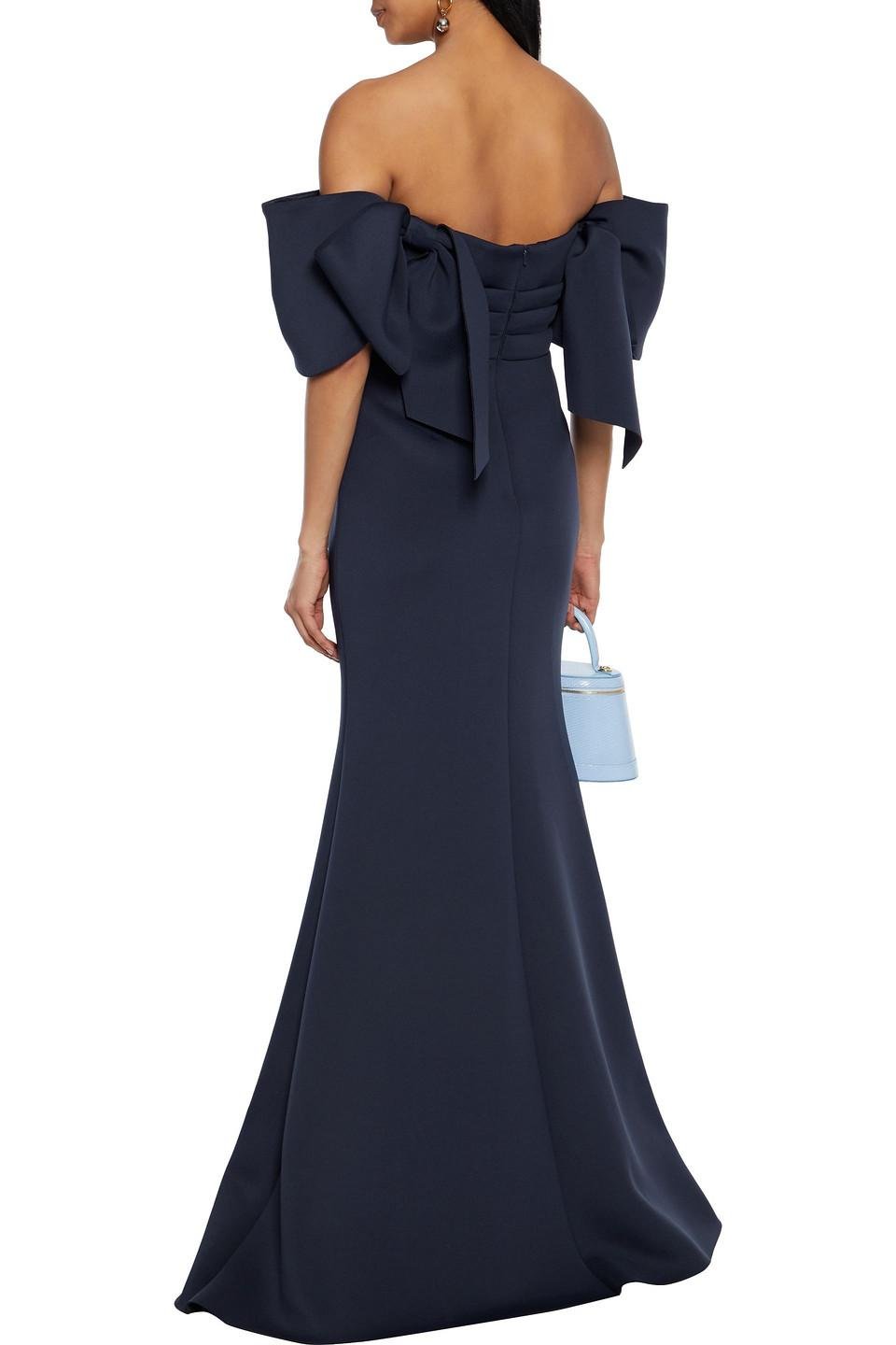 Badgley mischka navy gown hot sale