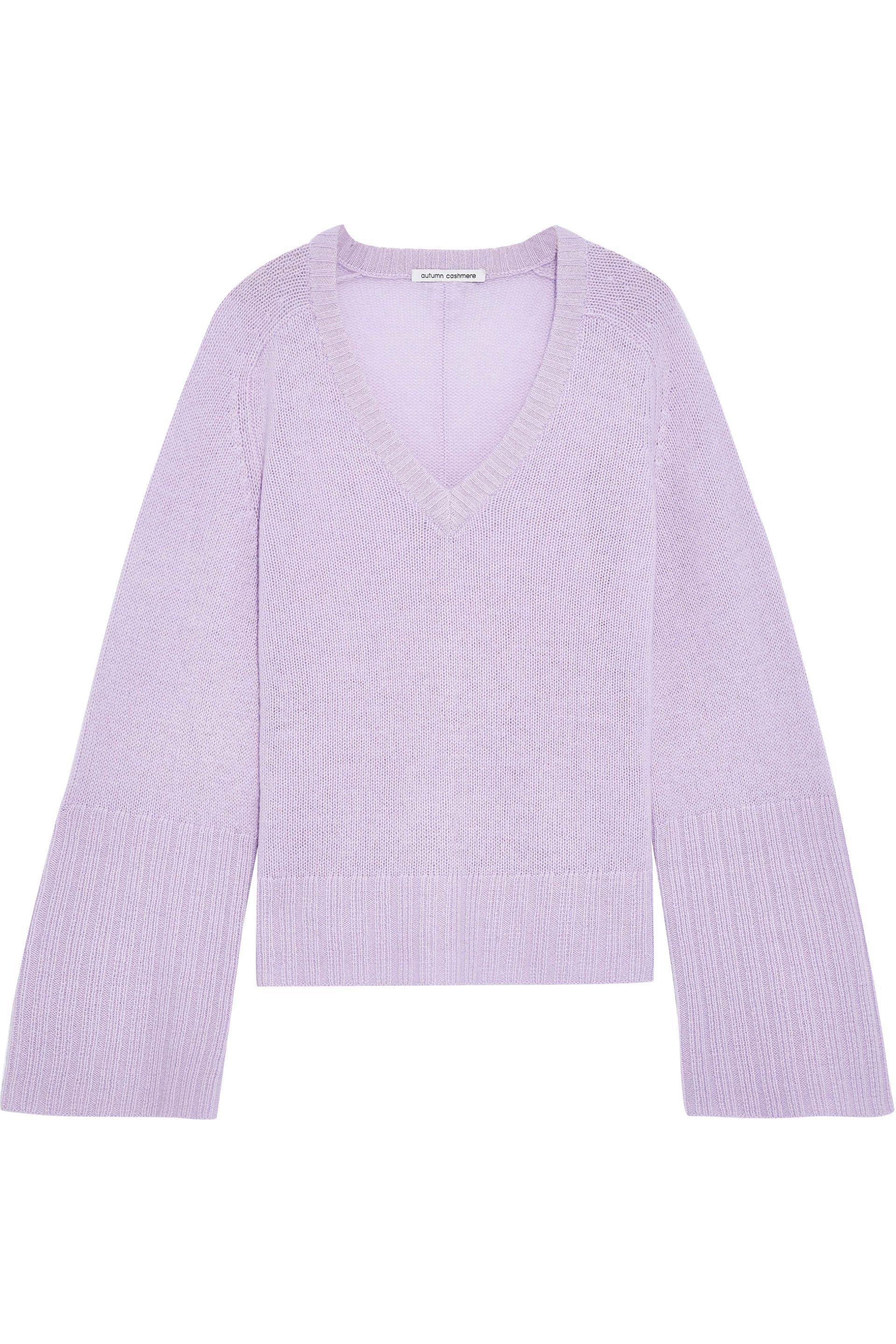 Autumn Cashmere Cashmere Sweater Lilac in Purple - Lyst