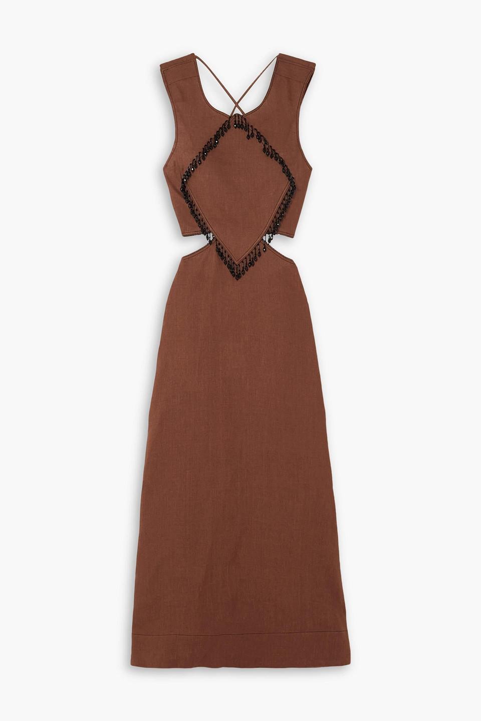 Ganni beaded dress 2025