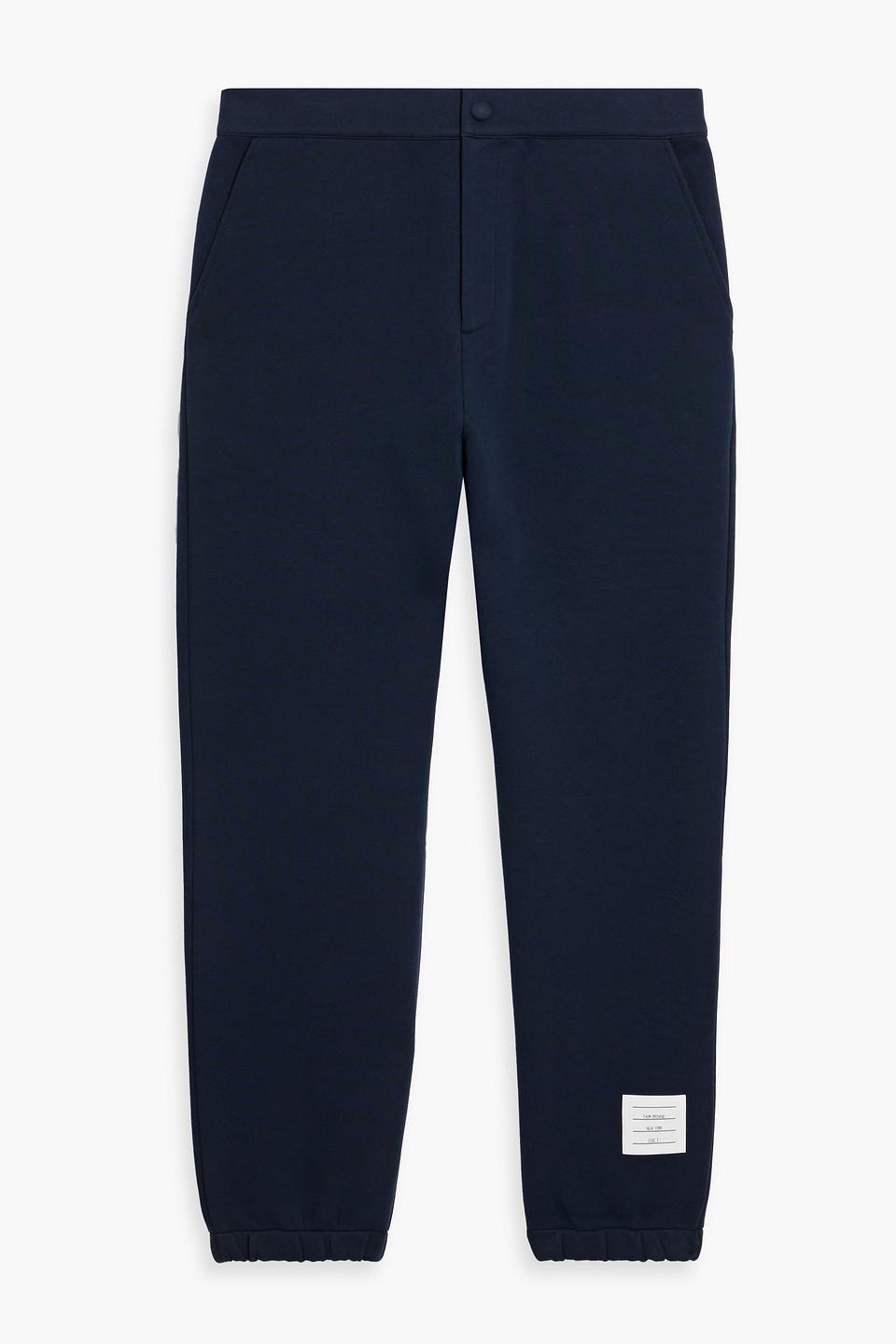 パンツ THOM BROWNE NAVY BLUE COTTON JOGGERS Classic Loopback 4 Bar Sweatpants | Thom Browne